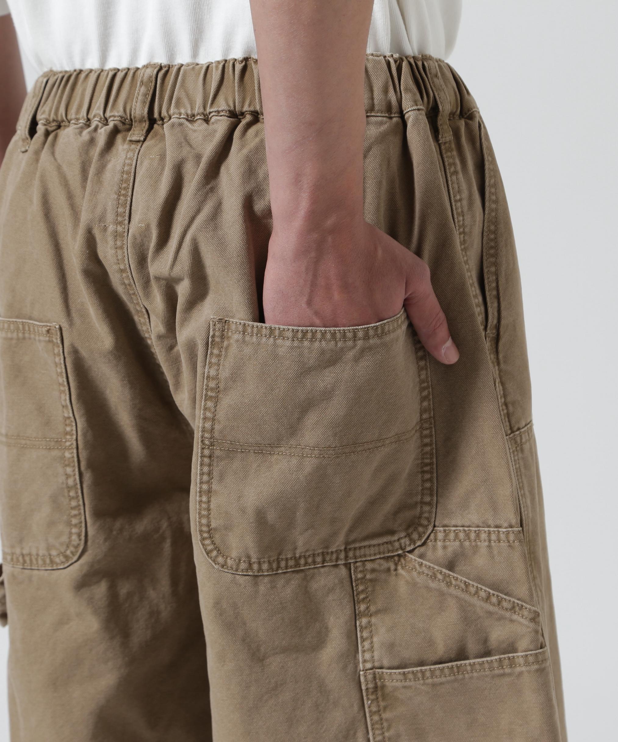 B omnivore/ビーオムニボー W KNEE SHORTS DUCK ダブルニーショーツダック ゴールド