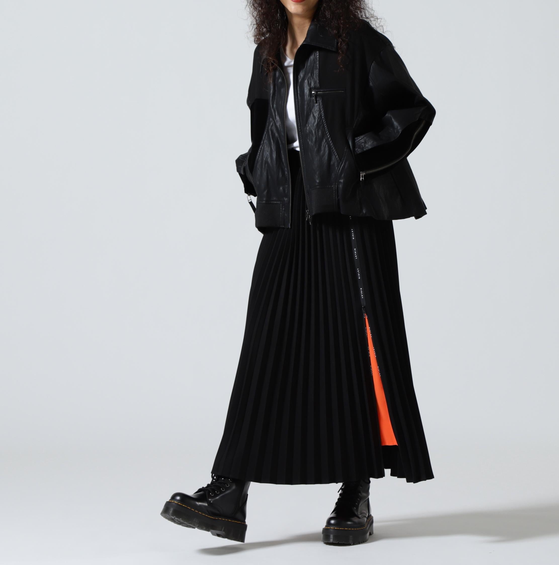 AULA AILA/アウラアイラ/BALLOON HEM BLOUSON ブラック