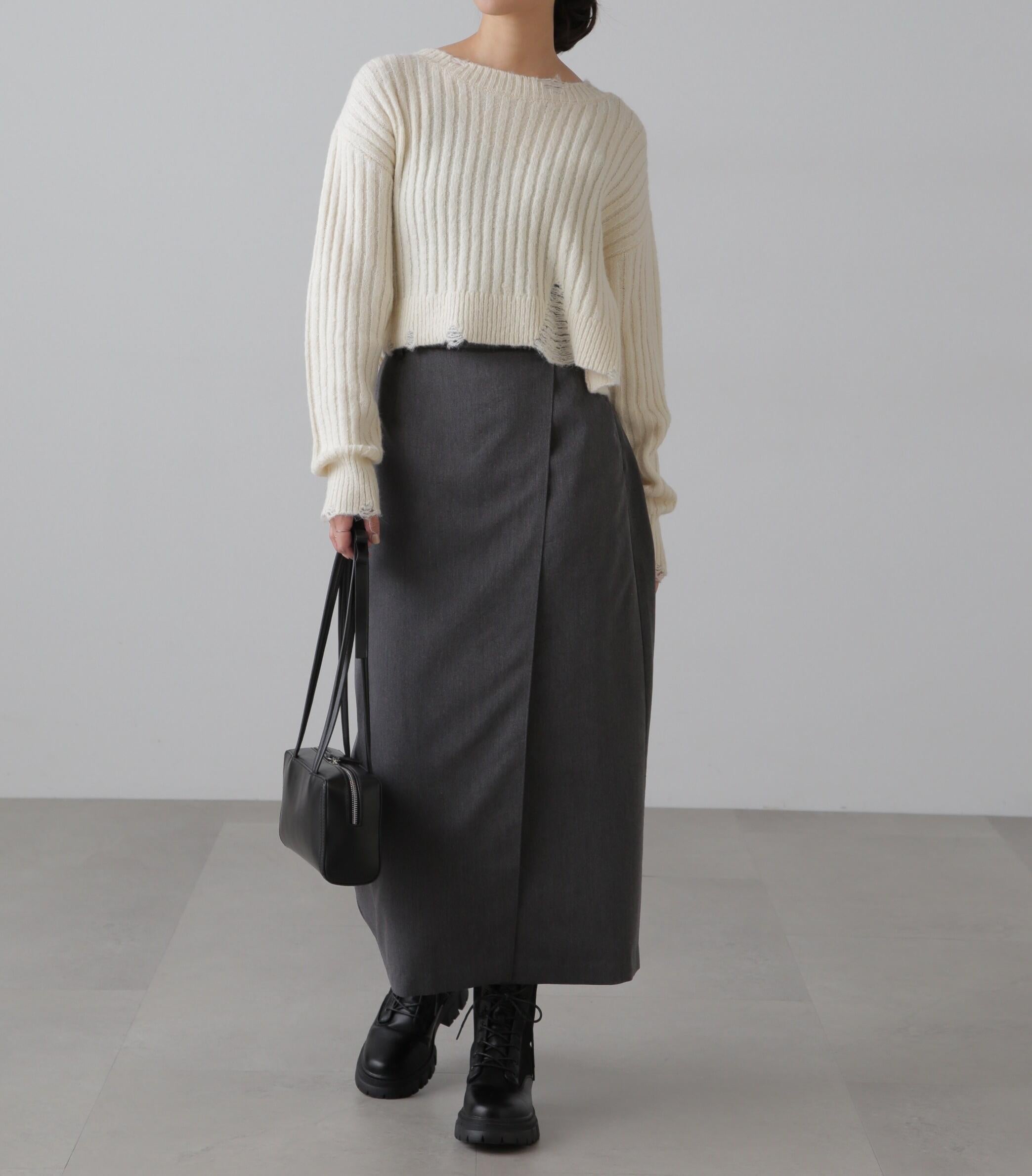 クラッシュニット オフホワイト