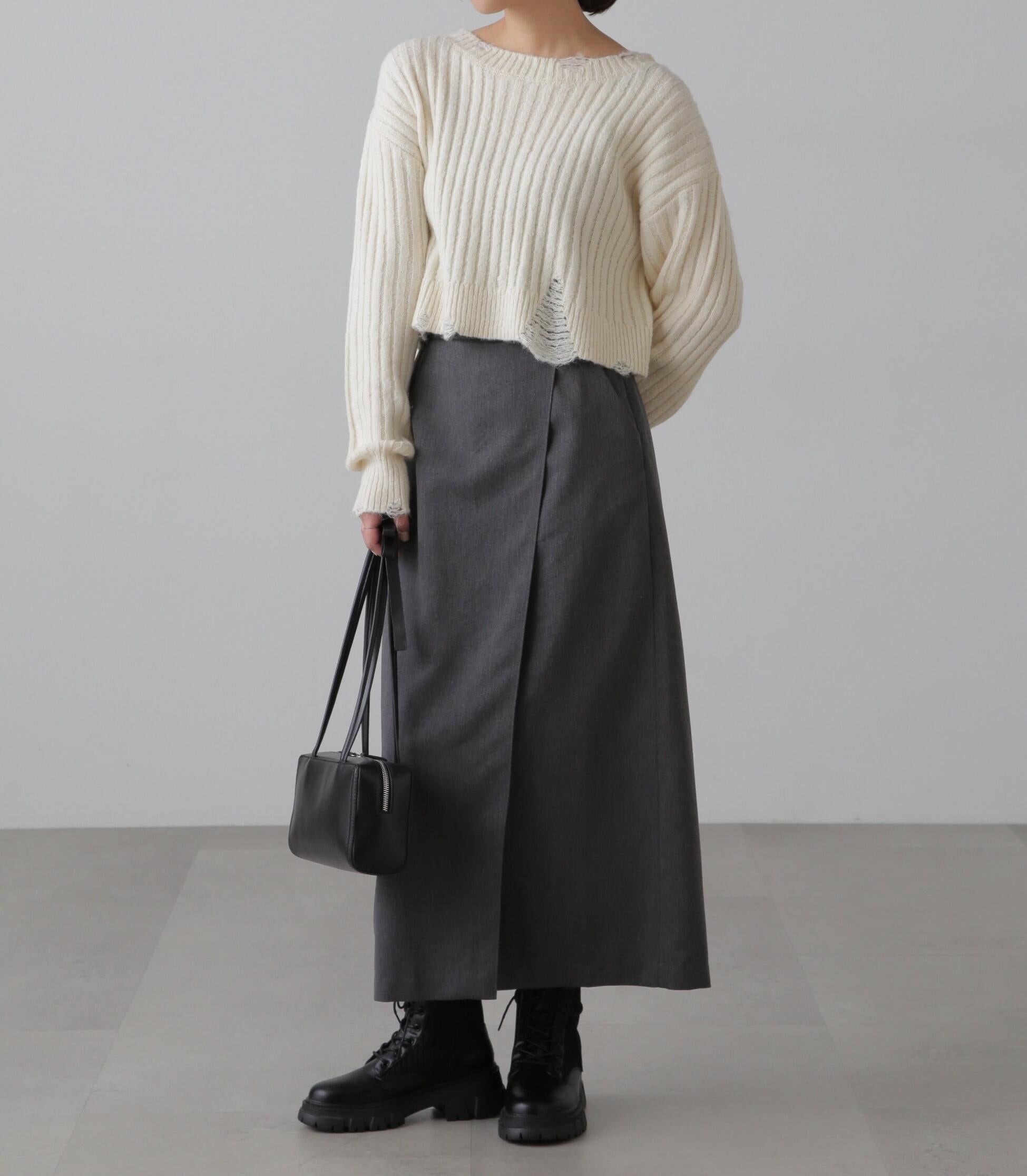 クラッシュニット オフホワイト