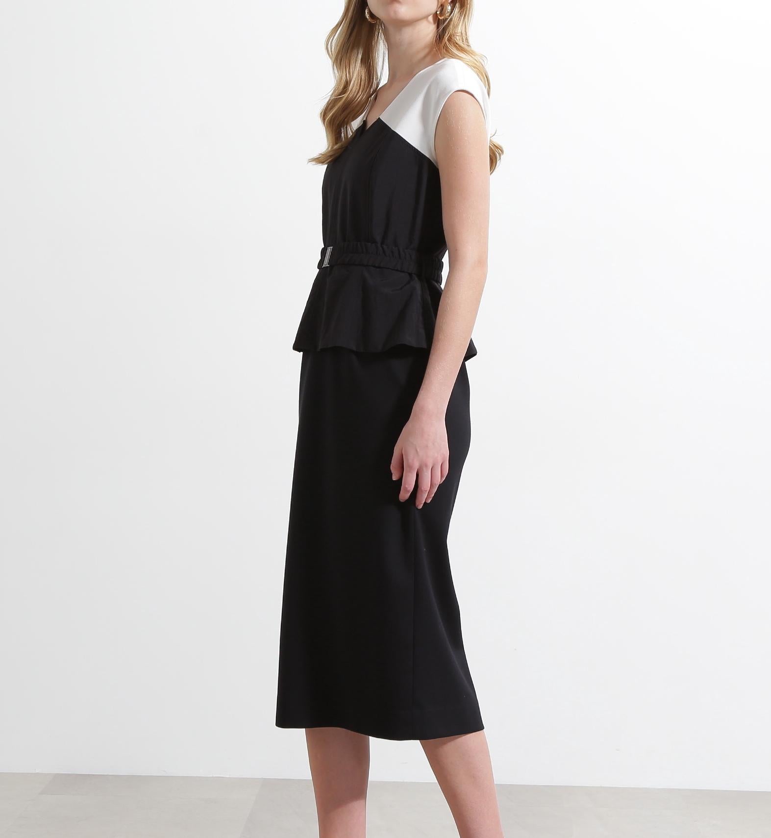 ◆ベアトップレイヤードワンピース ブラック