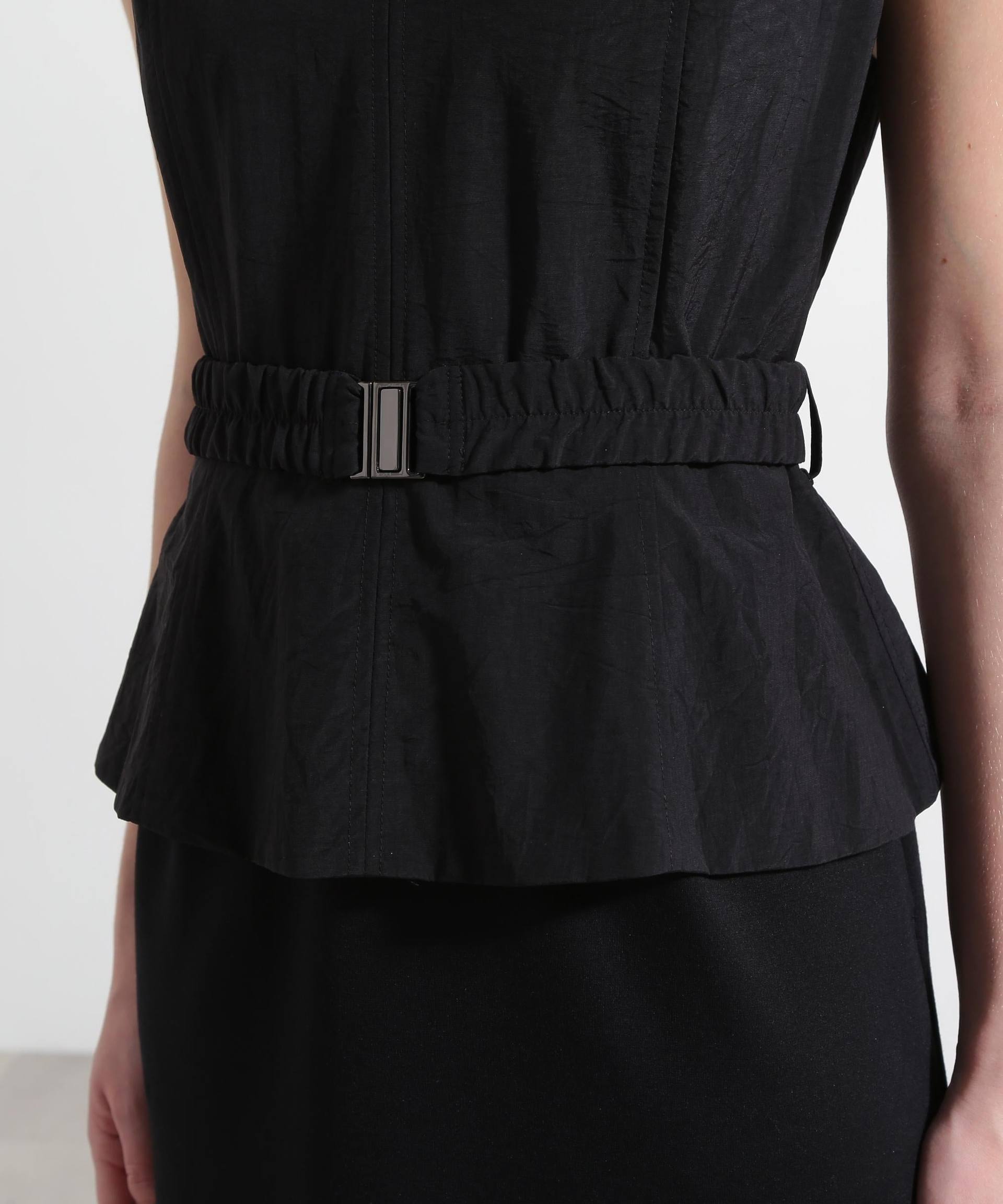 ◆ベアトップレイヤードワンピース ブラック