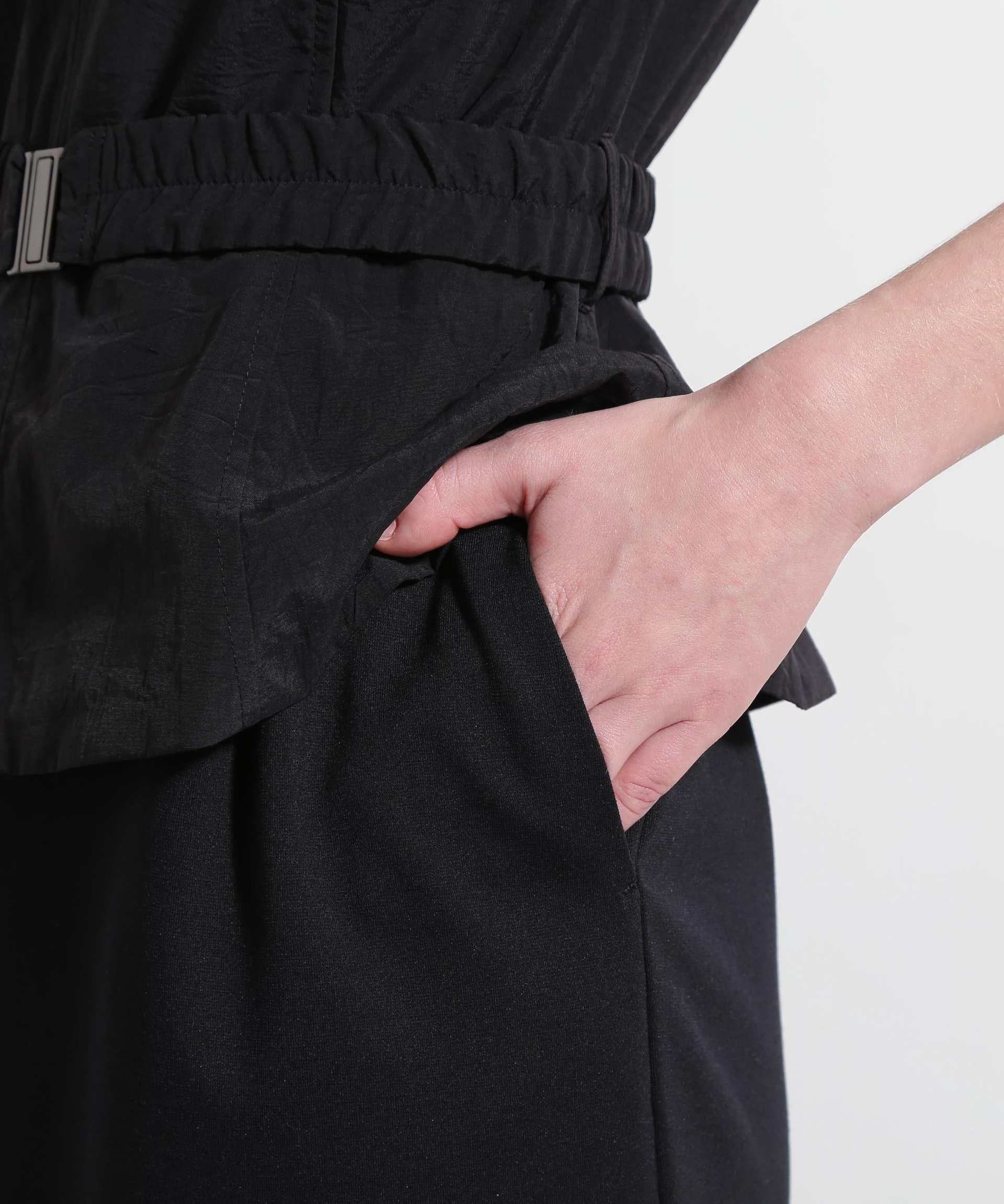 ◆ベアトップレイヤードワンピース ブラック