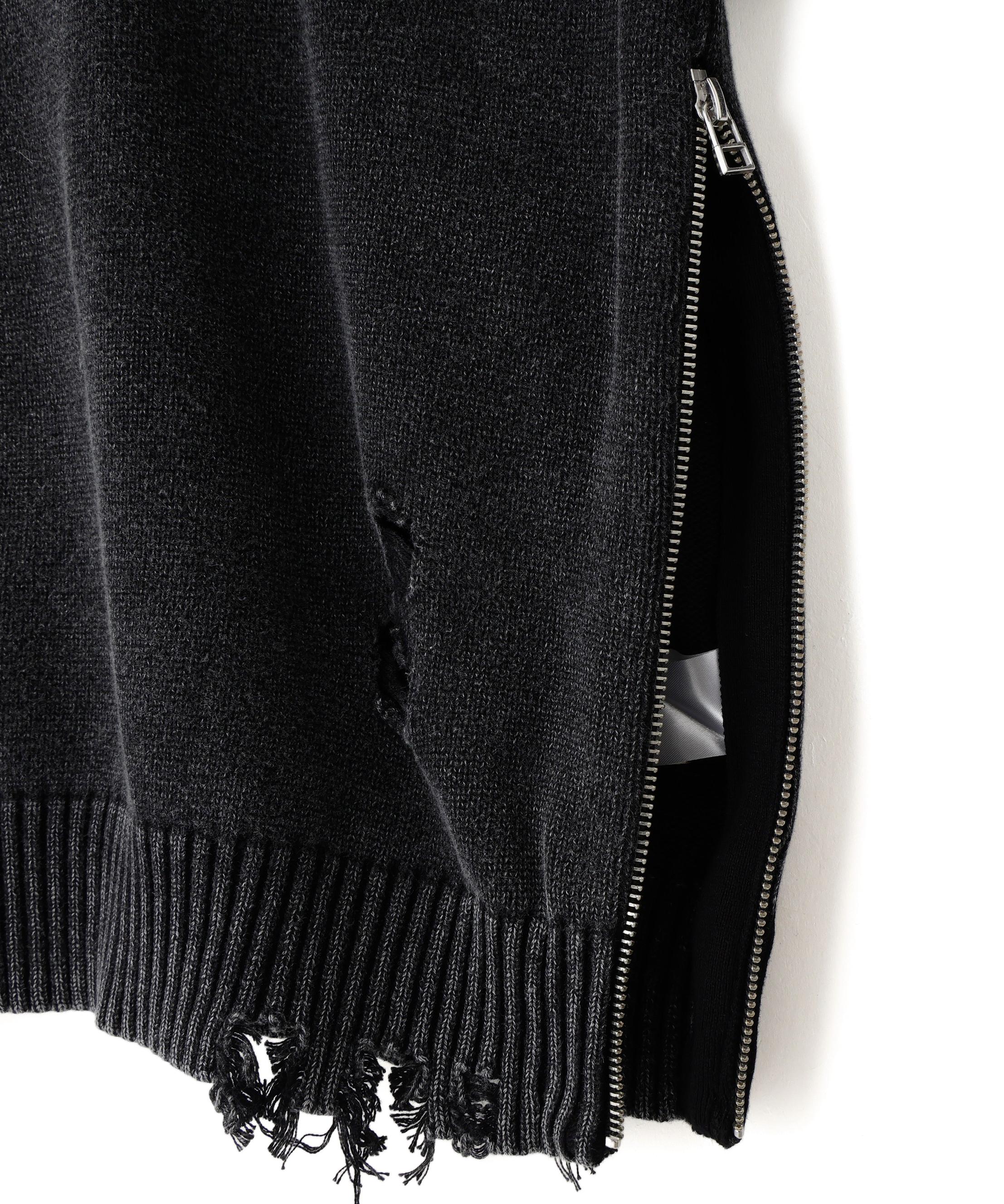 DankeSchon/ダンケシェーン/MILS KNIT CREWNECK ブラック