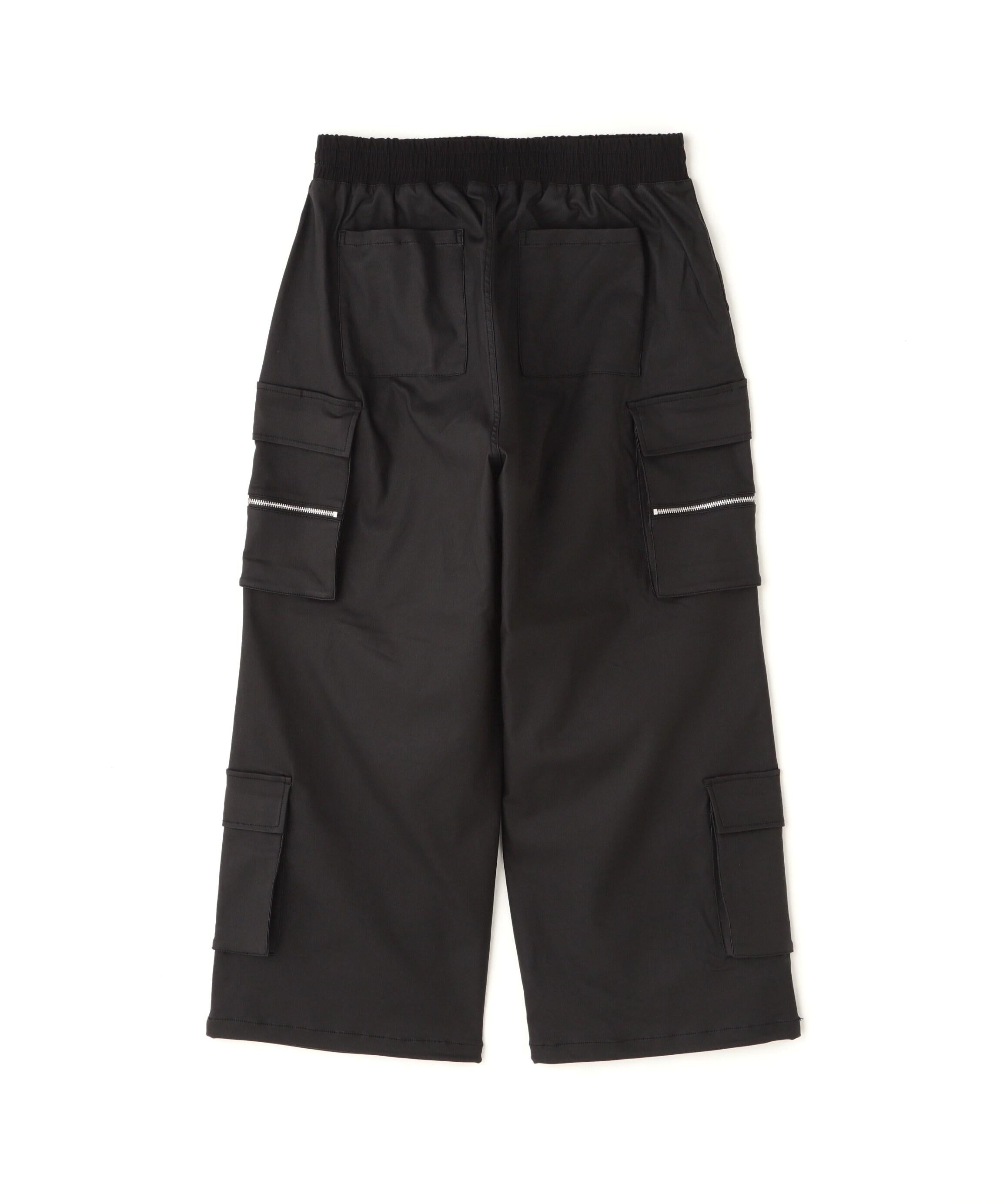 DankeSchon/ダンケシェーン/COATING WIDE POCKET CA>GO PANTS ブラック