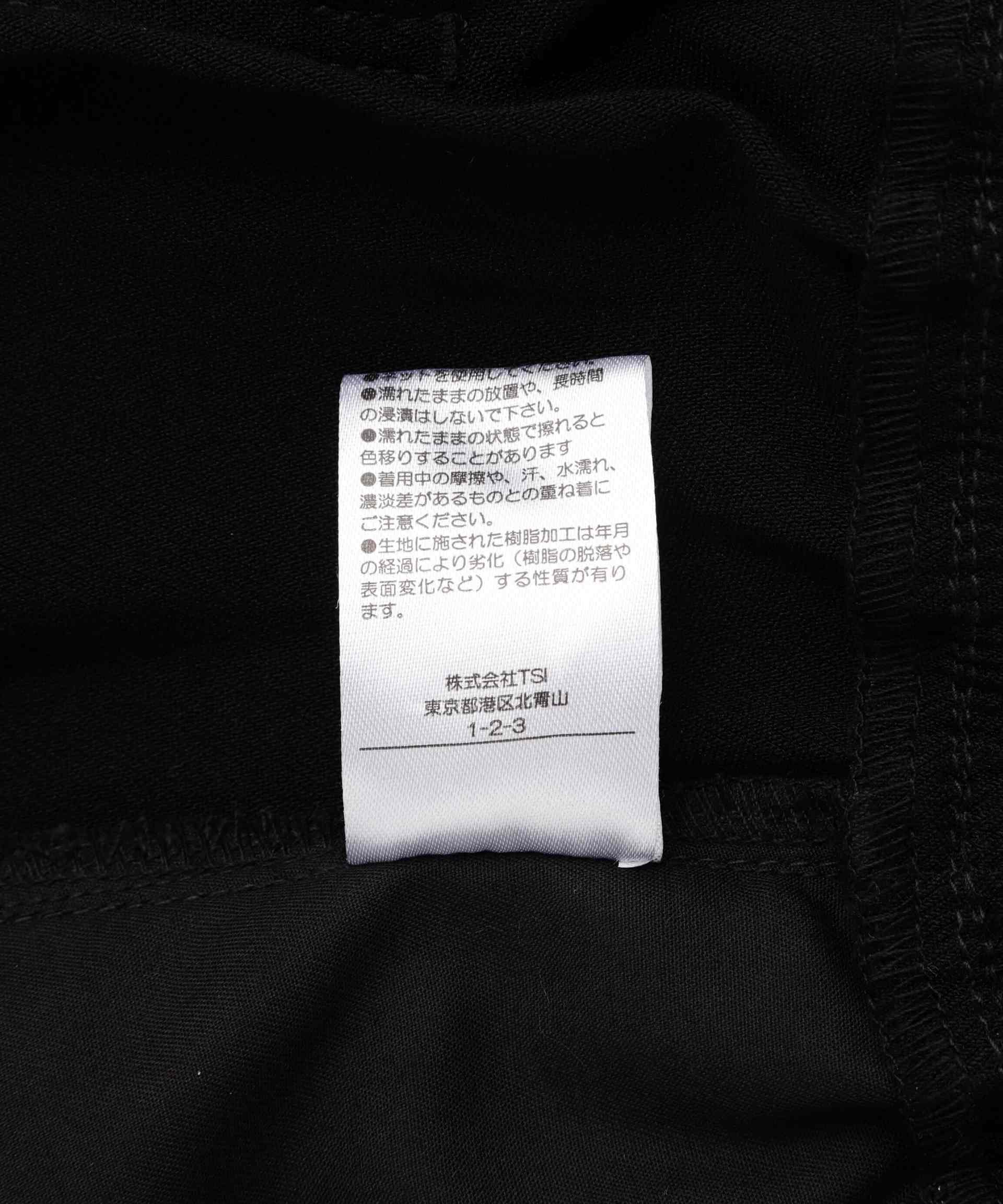 DankeSchon/ダンケシェーン/COATING WIDE POCKET CA>GO PANTS ブラック