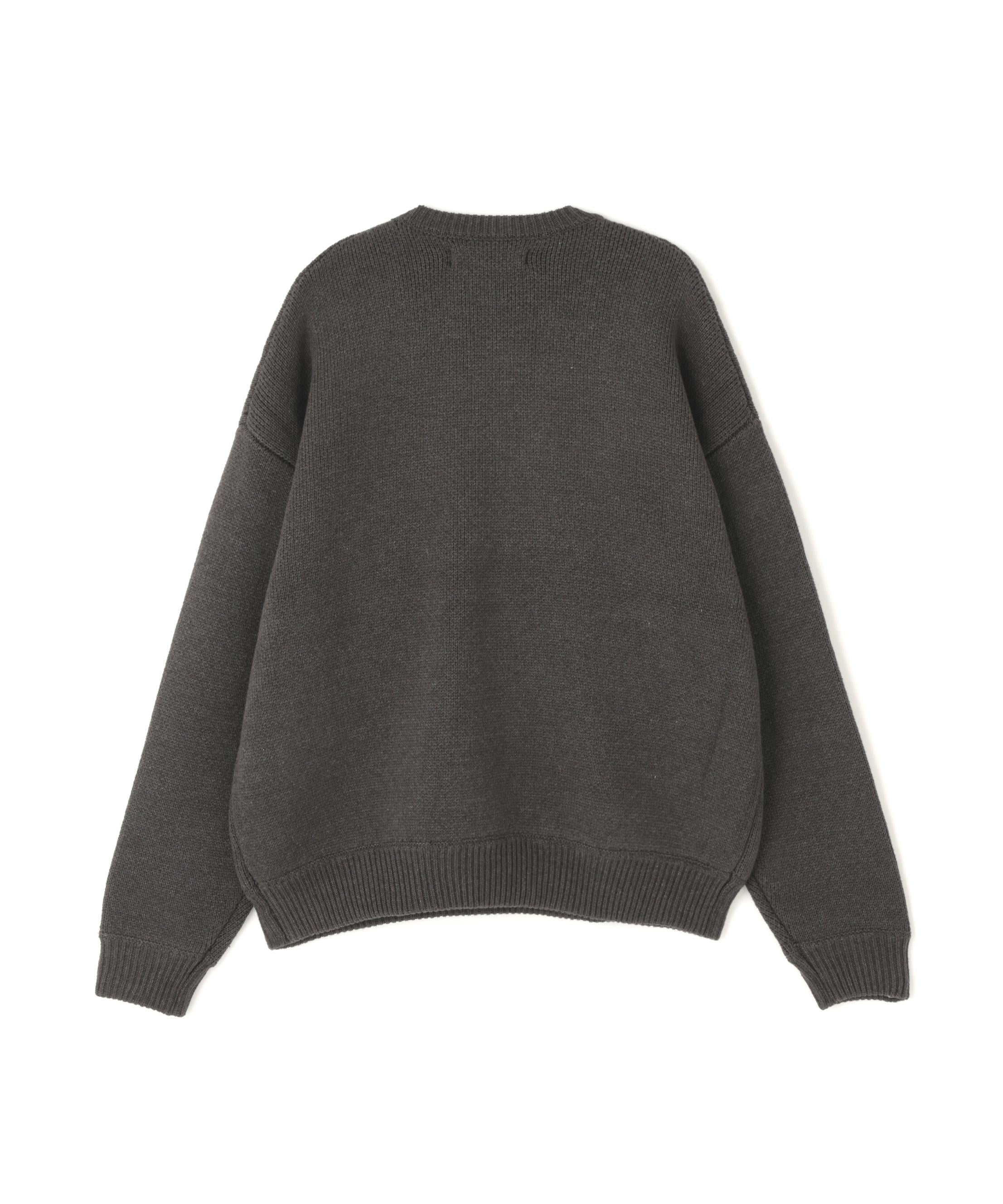 DankeSchon/ダンケシェーン/TC KNIT LOGO チャコール