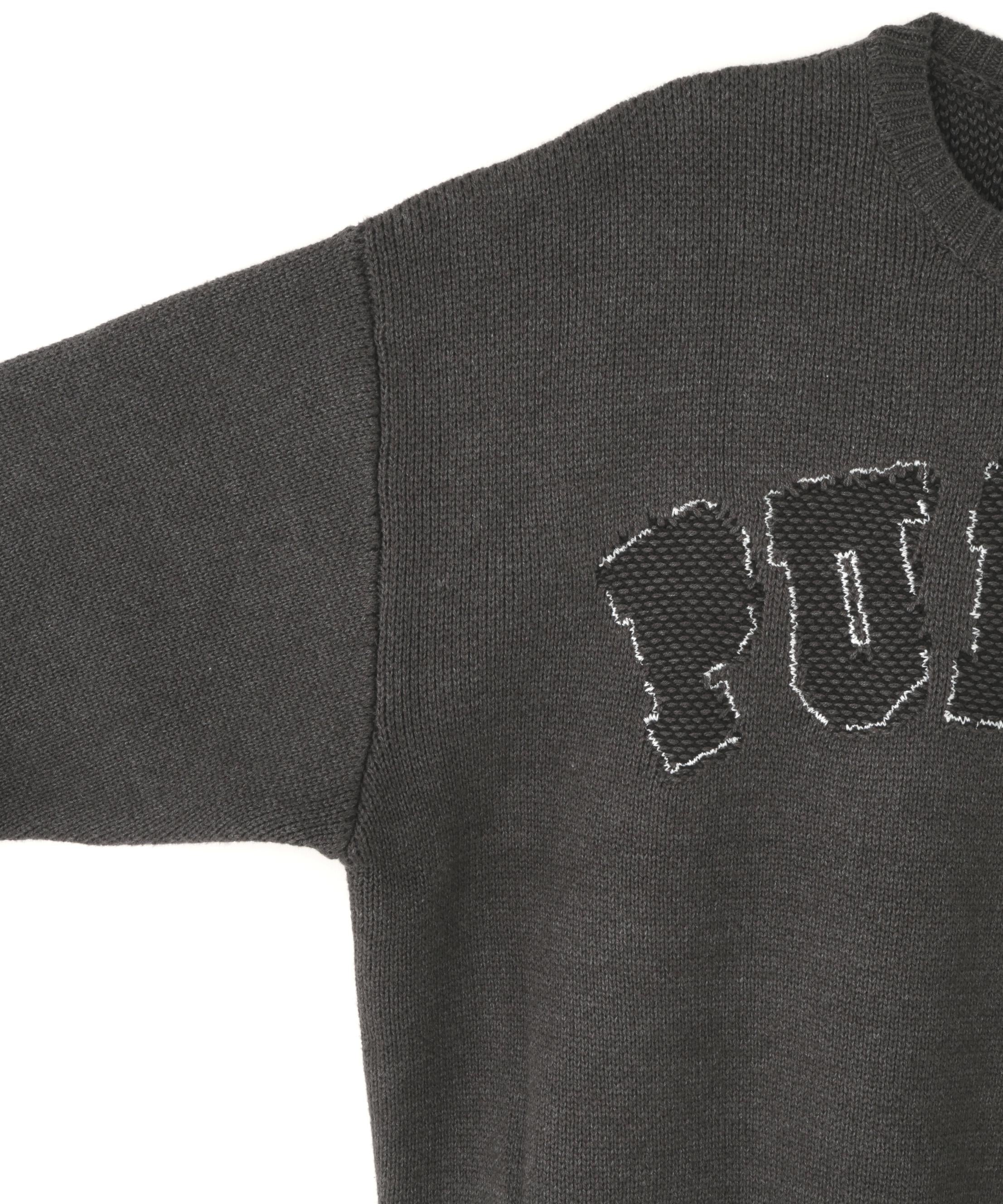 DankeSchon/ダンケシェーン/TC KNIT LOGO チャコール