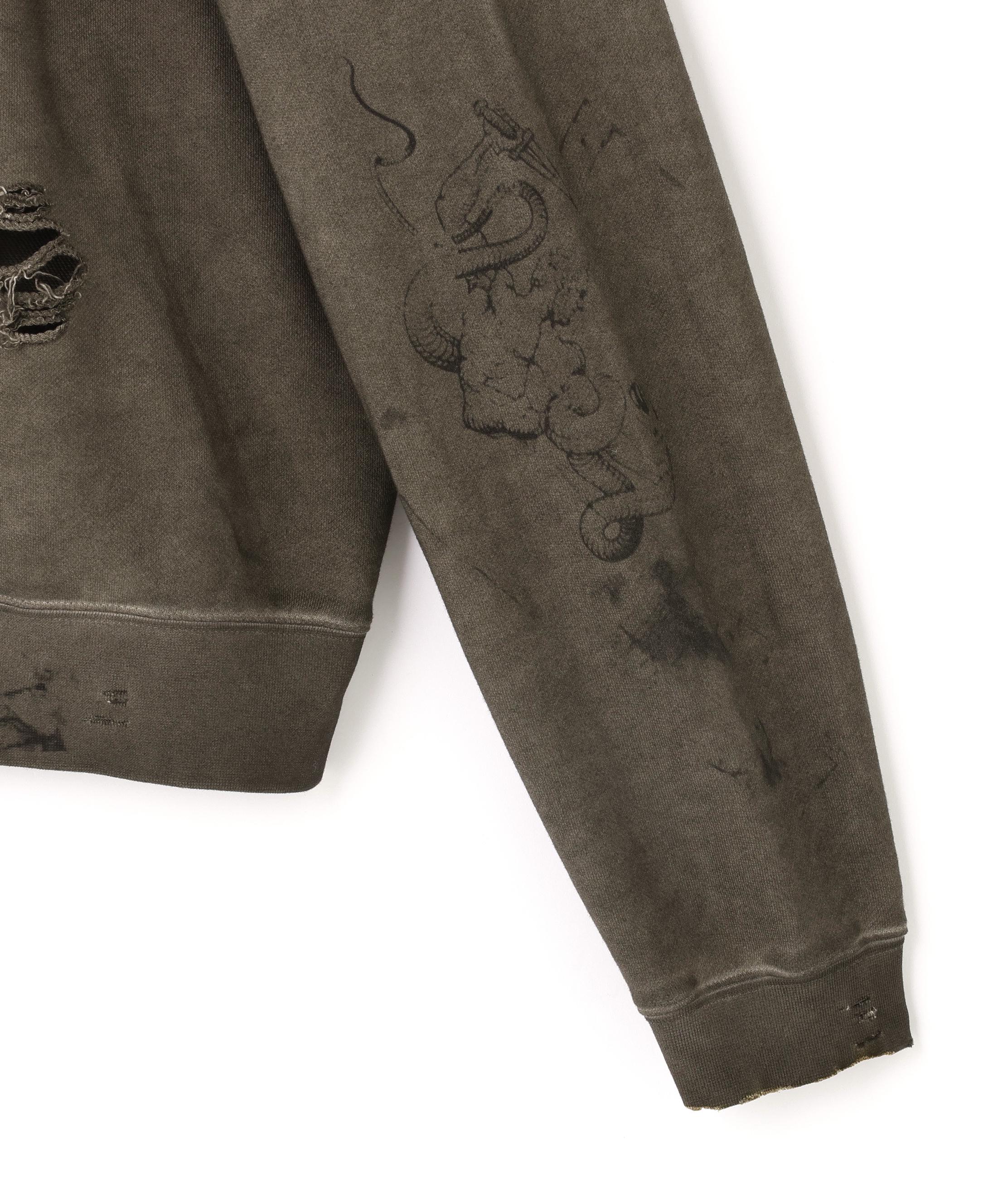 DankeSchon/ダンケシェーン/DankeSchon/ダンケシェーン/BURN HOODIE ベージュ