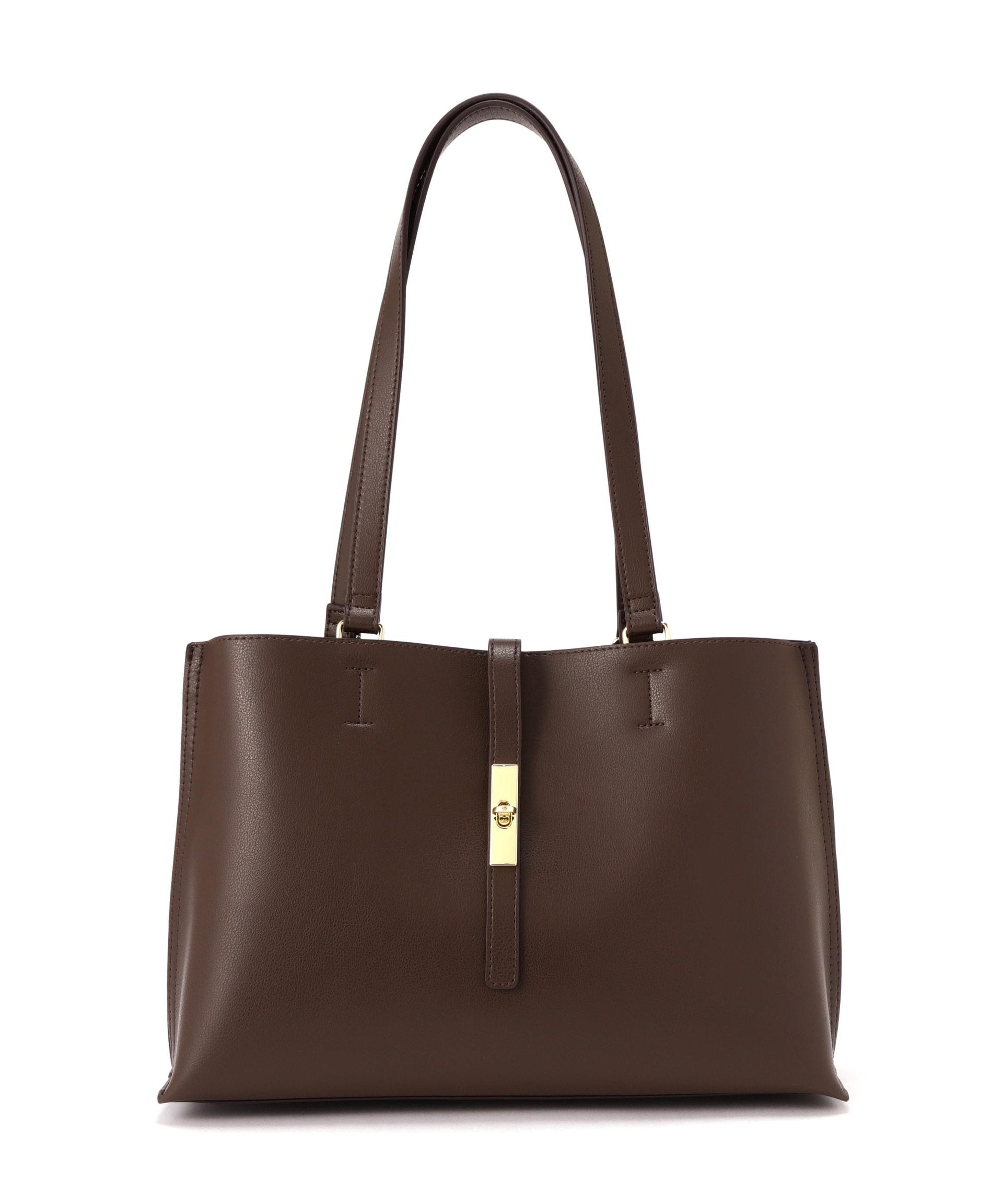 エブリデイラージトートバッグ カカオブラウン1