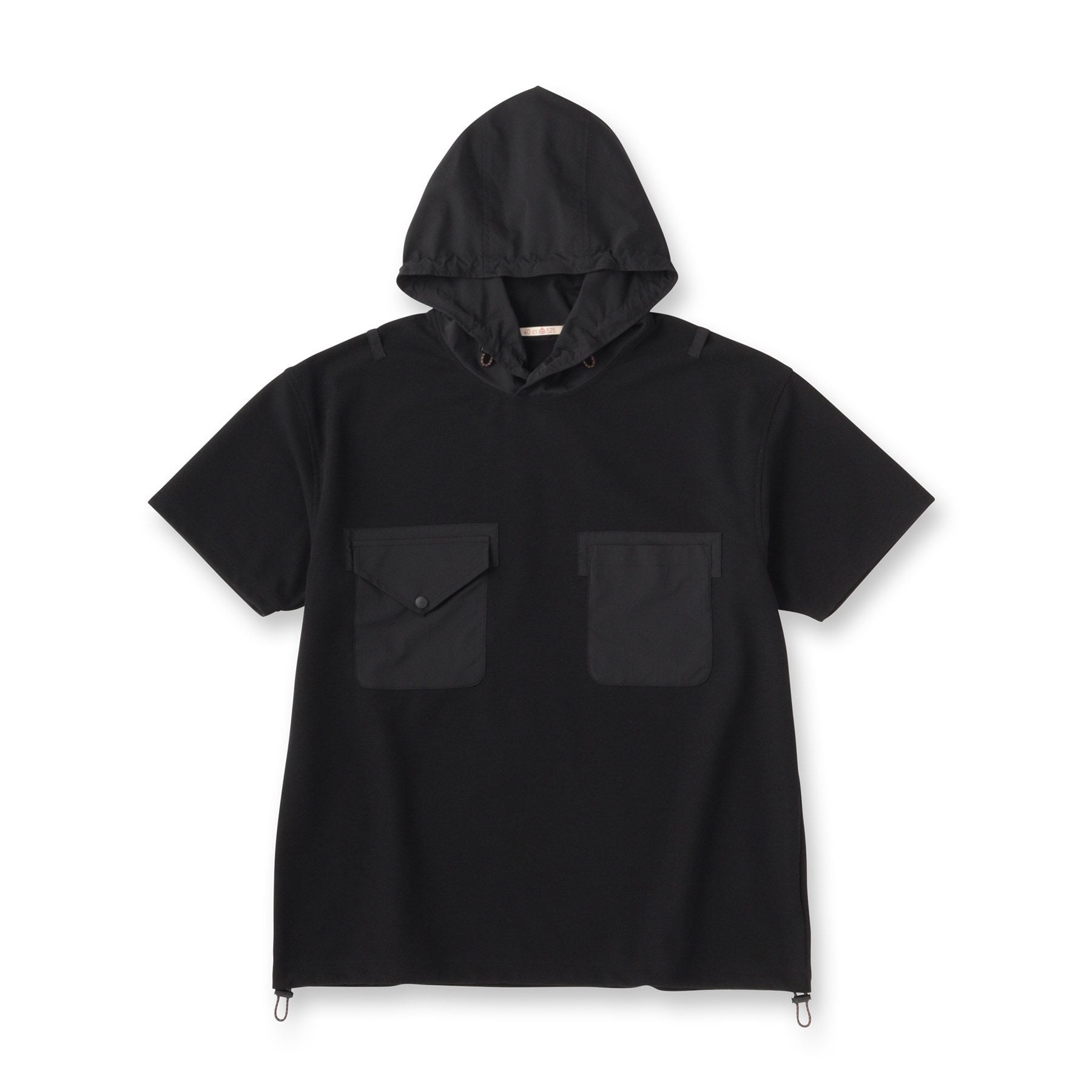 フォーティーカラッツアンドゴーニーゴ 40CARATS&525 フード付き半袖Tシャツ (ブラック(019)) ブラック(019)