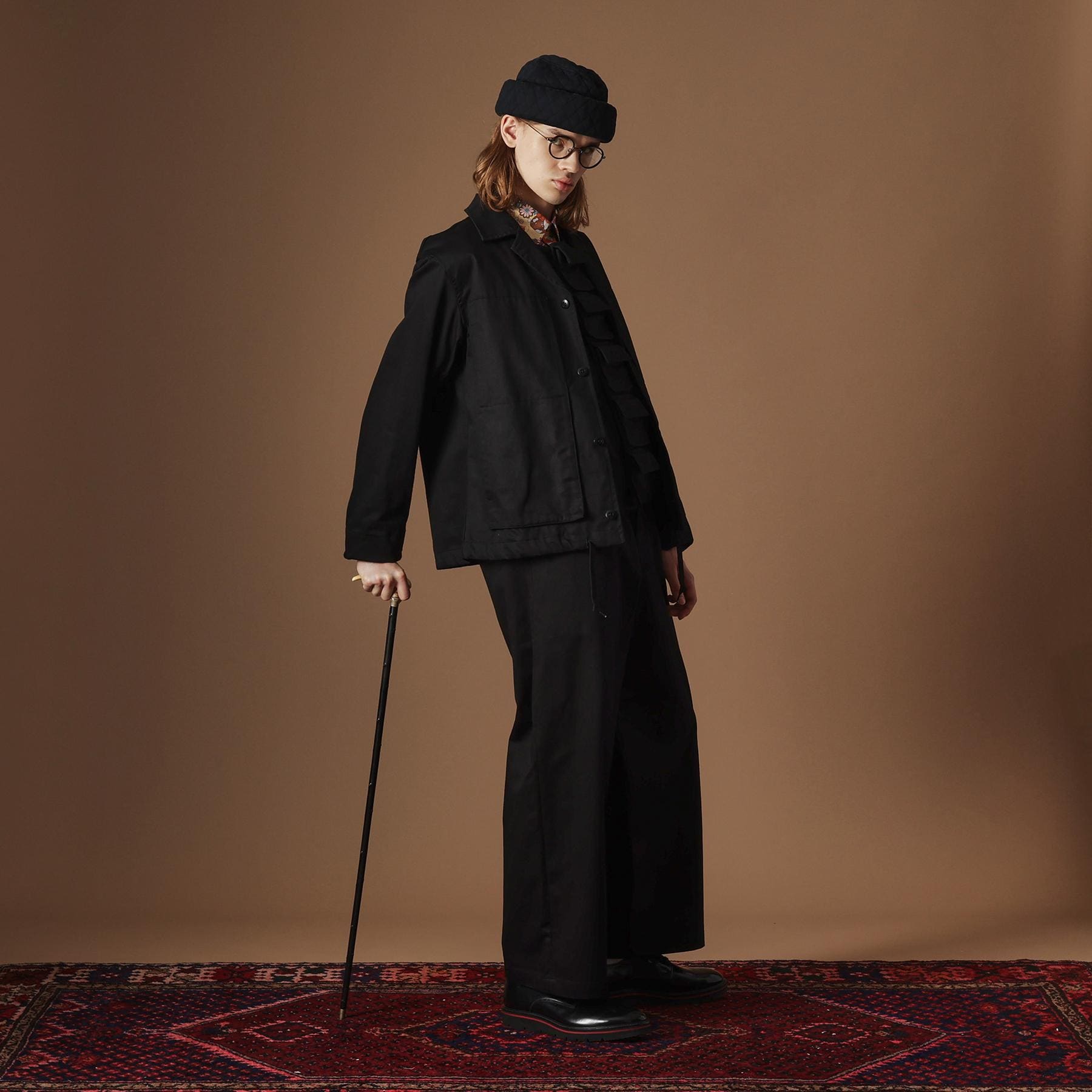 フォーティーカラッツアンドゴーニーゴ 40CARATS&525 【Sサイズ~】4パッチポケットコーチジャケット (ブラック(019)) ブラック(019)