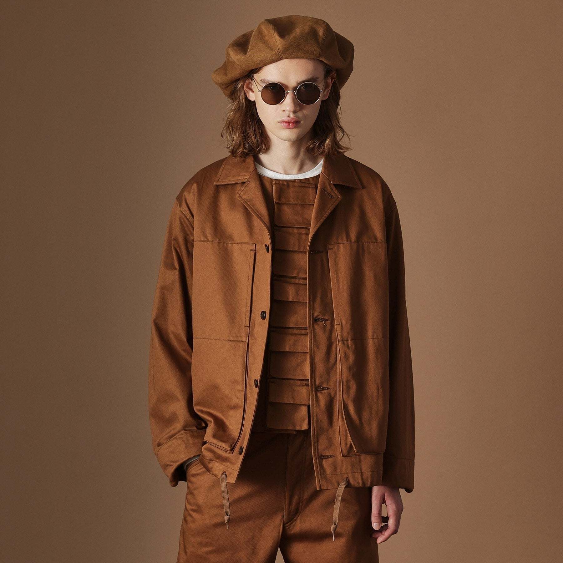 フォーティーカラッツアンドゴーニーゴ 40CARATS&525 【Sサイズ~】4パッチポケットコーチジャケット (モカブラウン(042)) モカブラウン(042)