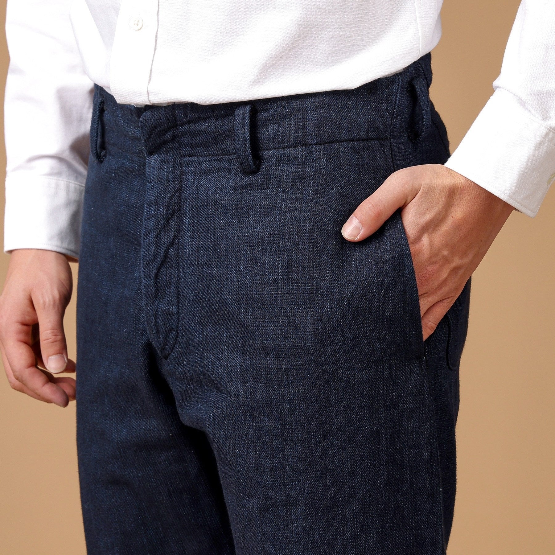 フォーティーカラッツアンドゴーニーゴ 40CARATS&525 【Sサイズ~】525DENIM 2重織パンツ (ネイビー(093)) ネイビー(093)