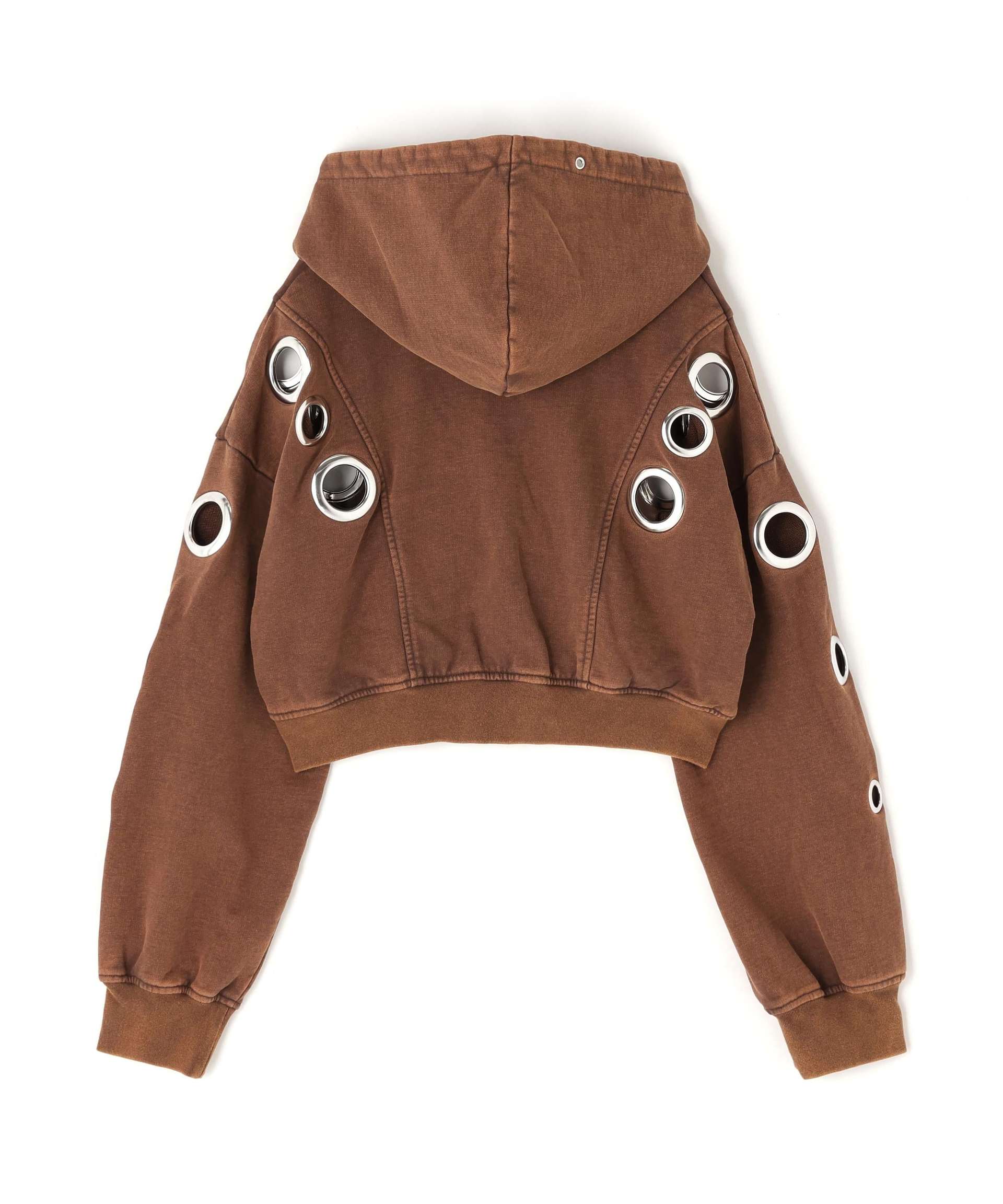 MITSUKI/ミツキ/EYELET HOODIE キャメル6