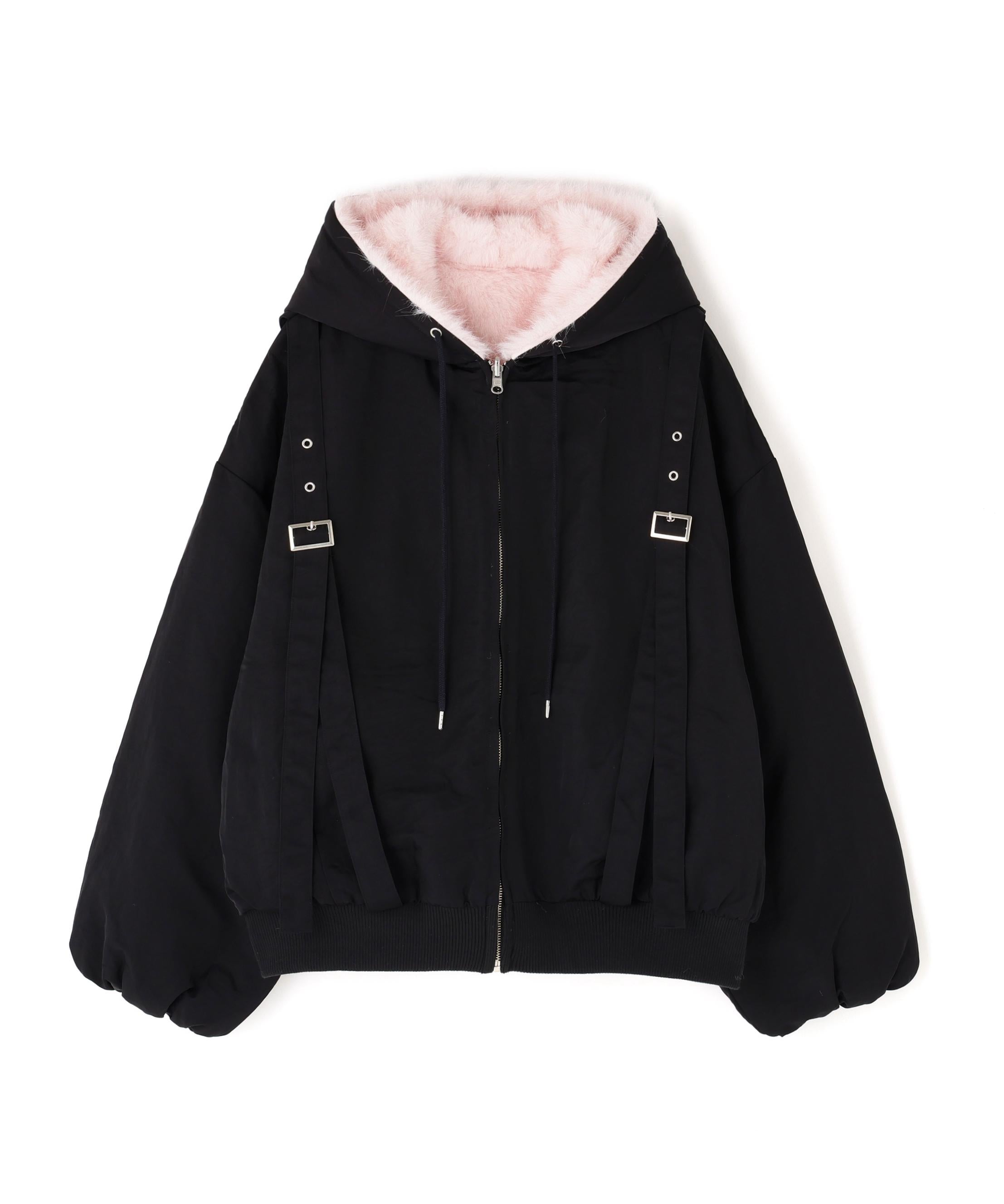 MITSUKI/ミツキ/REVERSIBLE FUR BLOUSON ブラック