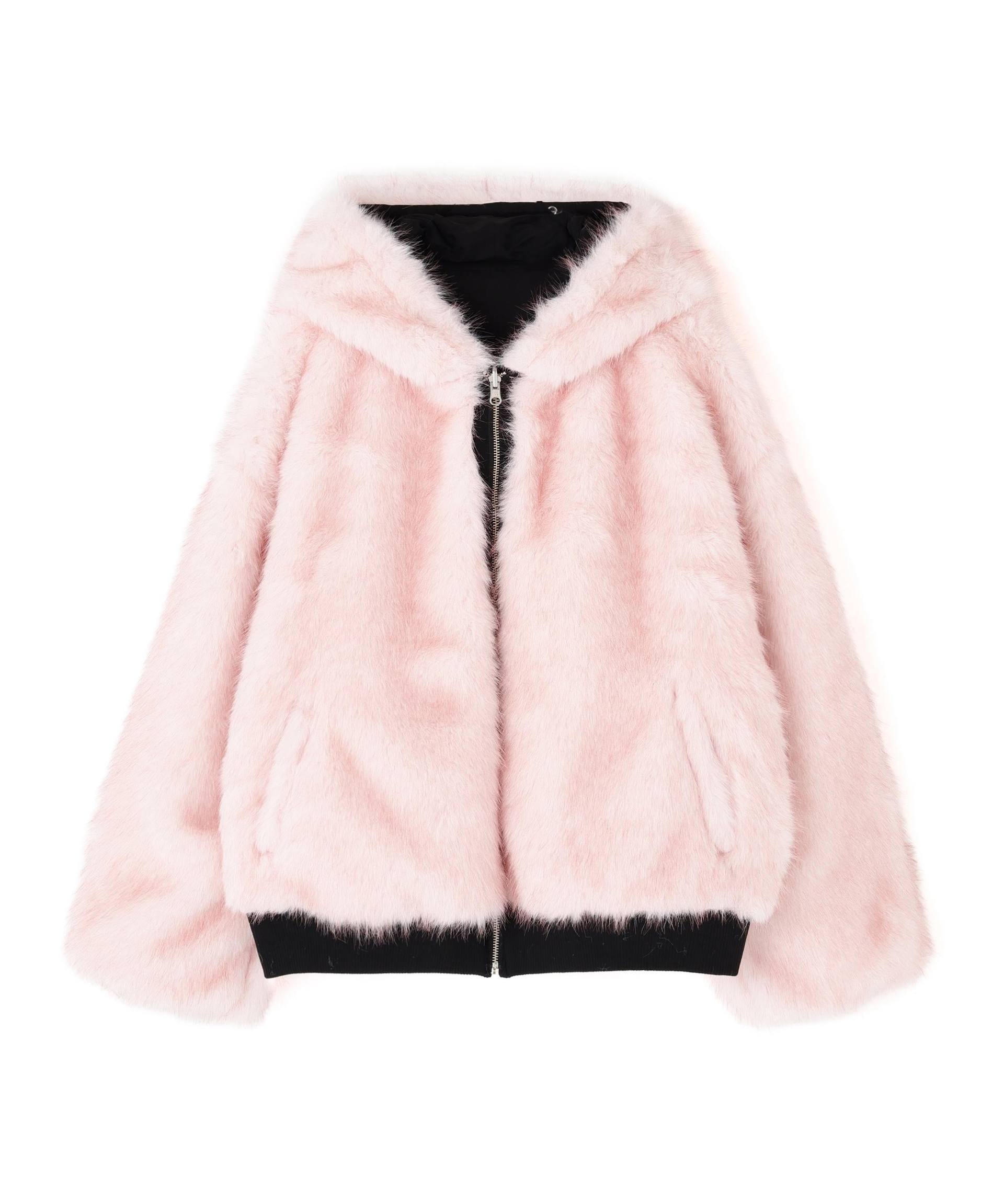 MITSUKI/ミツキ/REVERSIBLE FUR BLOUSON ブラック