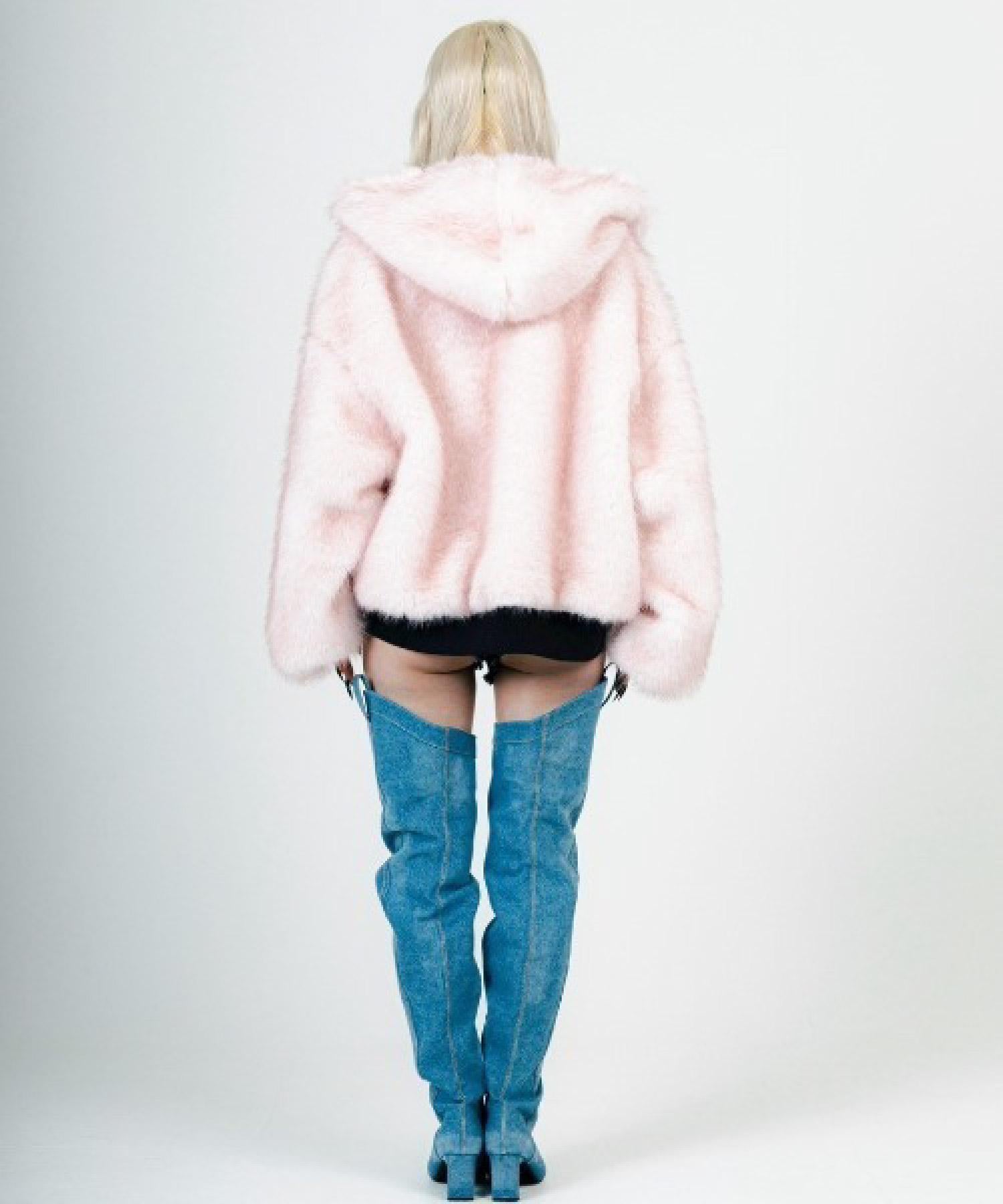 MITSUKI/ミツキ/REVERSIBLE FUR BLOUSON ブラック