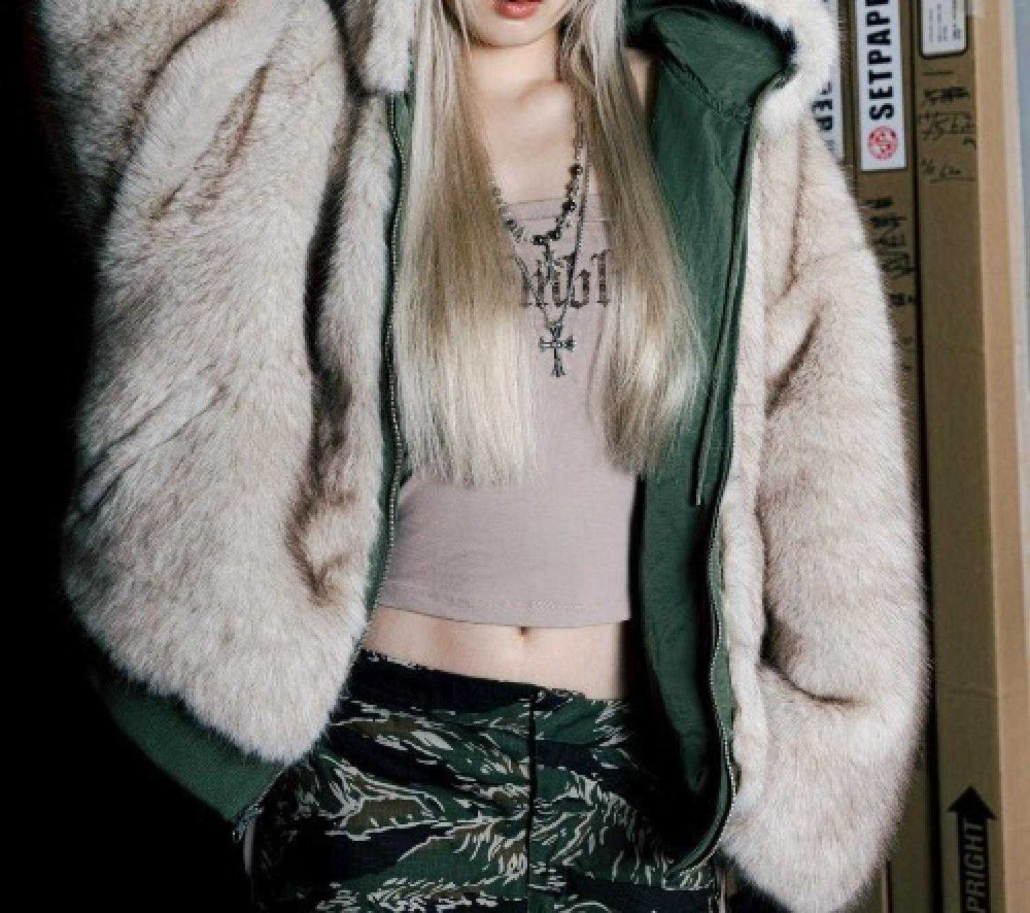 MITSUKI/ミツキ/REVERSIBLE FUR BLOUSON カーキ