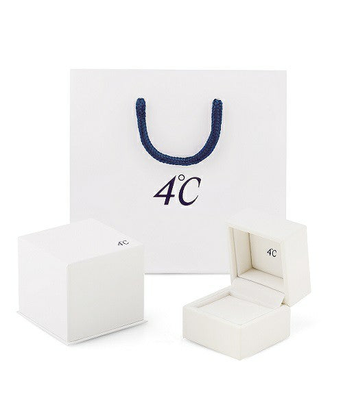 Yondoshi 4℃ K10 White Gold Earrings