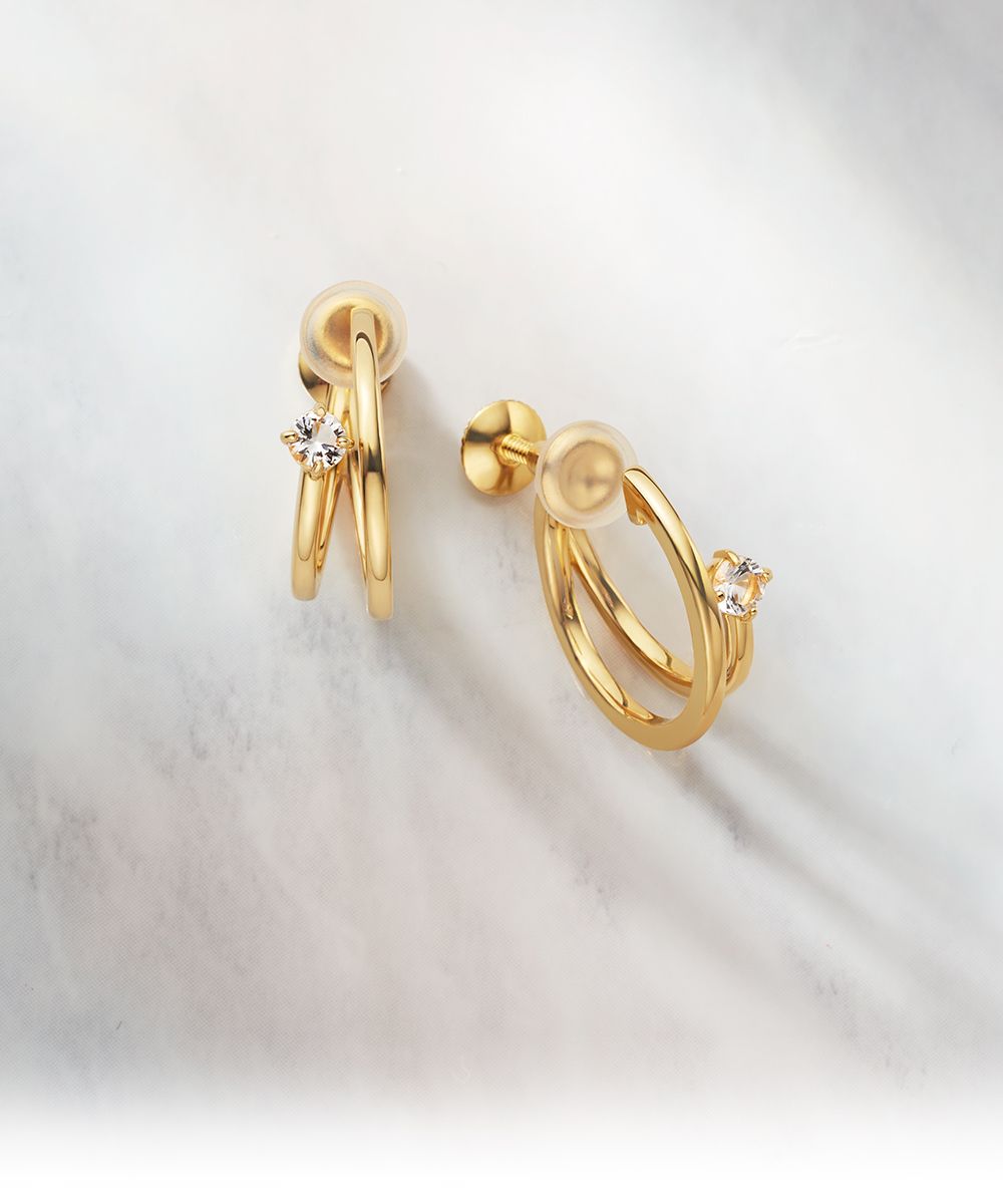 ヨンドシー 4℃ シルバー イヤリング