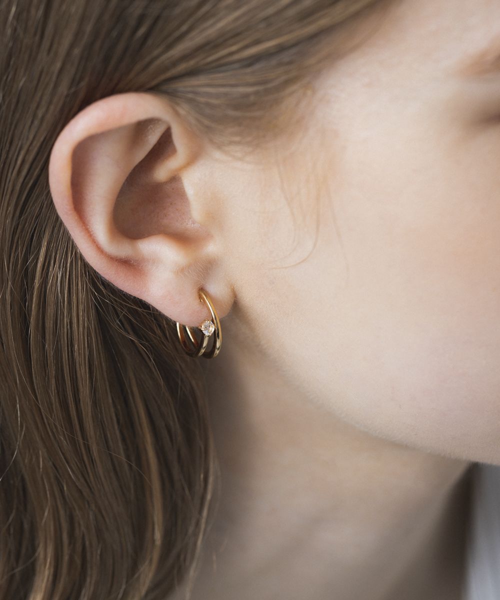 ヨンドシー 4℃ シルバー イヤリング