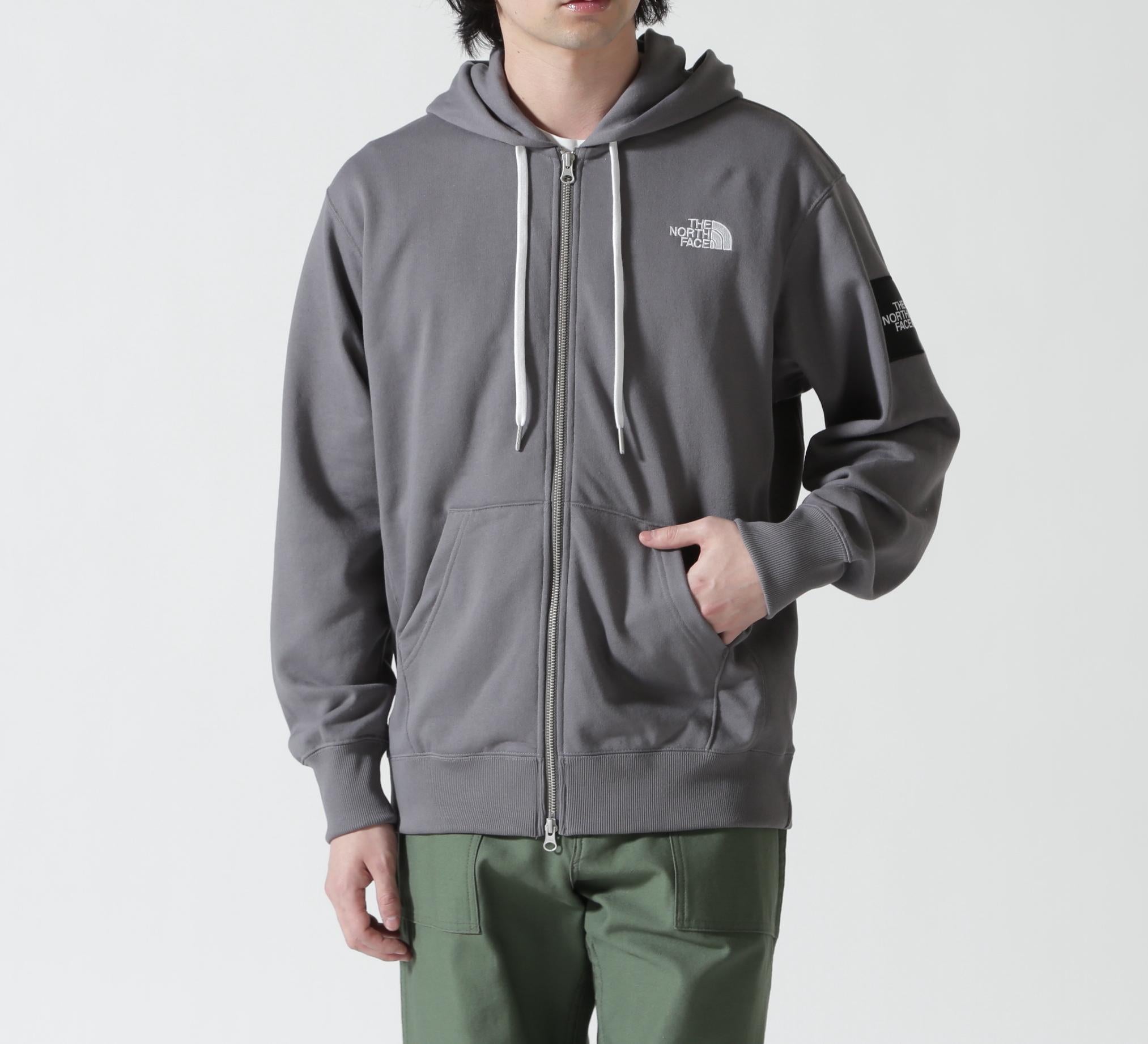 THE NORTH FACE (ザ・ノース・フェイス)スクエアロゴフルジップ NT12335 ダークグレー6