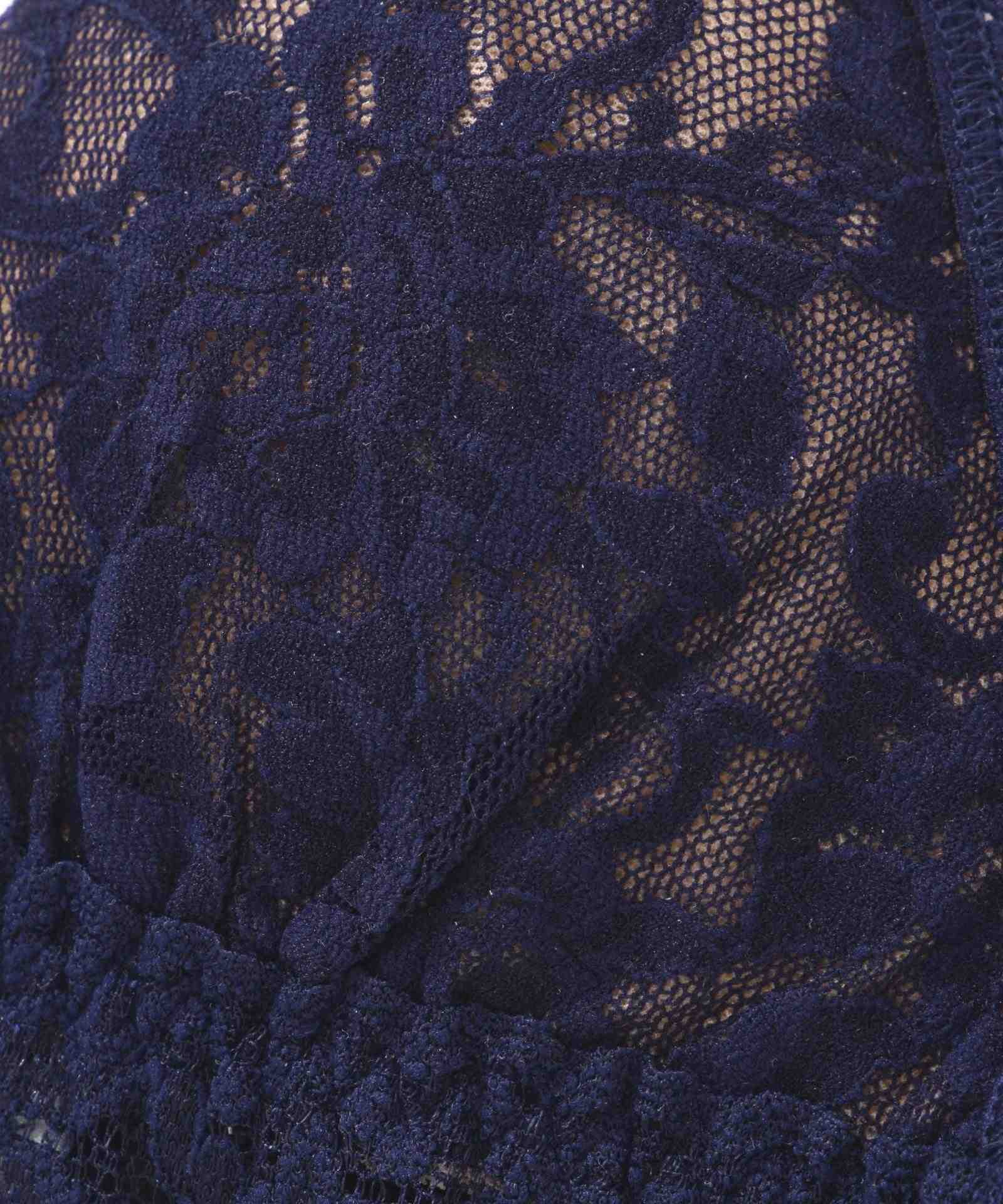 hanky panky/ハンキーパンキー/SIGNATU>E LACEPADDED R>ALETTE ネイビー