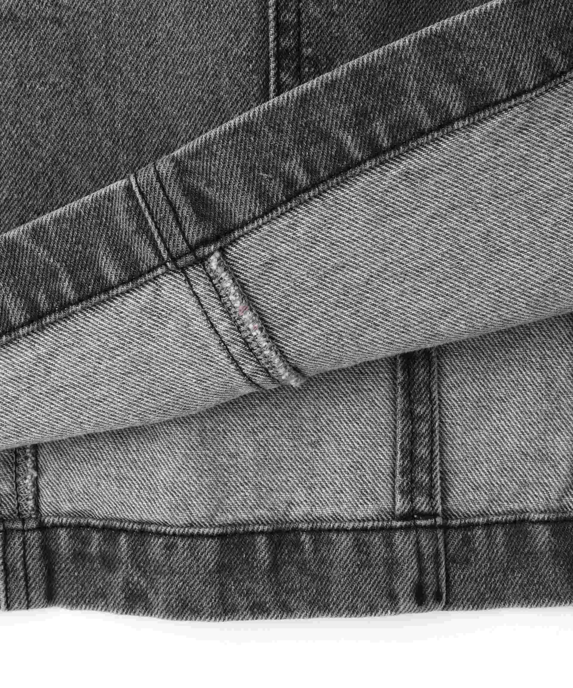 RELT P>INT DENIM JUMPE> SKI>T/ベルトプリントデニムジャンパースカート ブラック