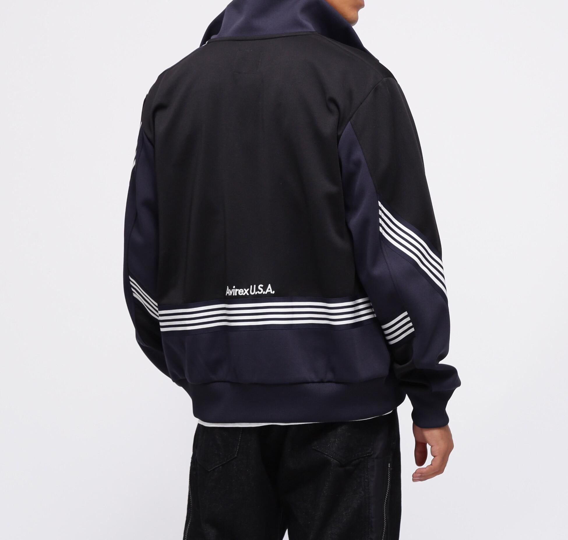 《C>OSSOVE>》T>ACK JACKET / トラック ジャケット クロスオーバー / AVI>EX / アヴィレックス ブラック