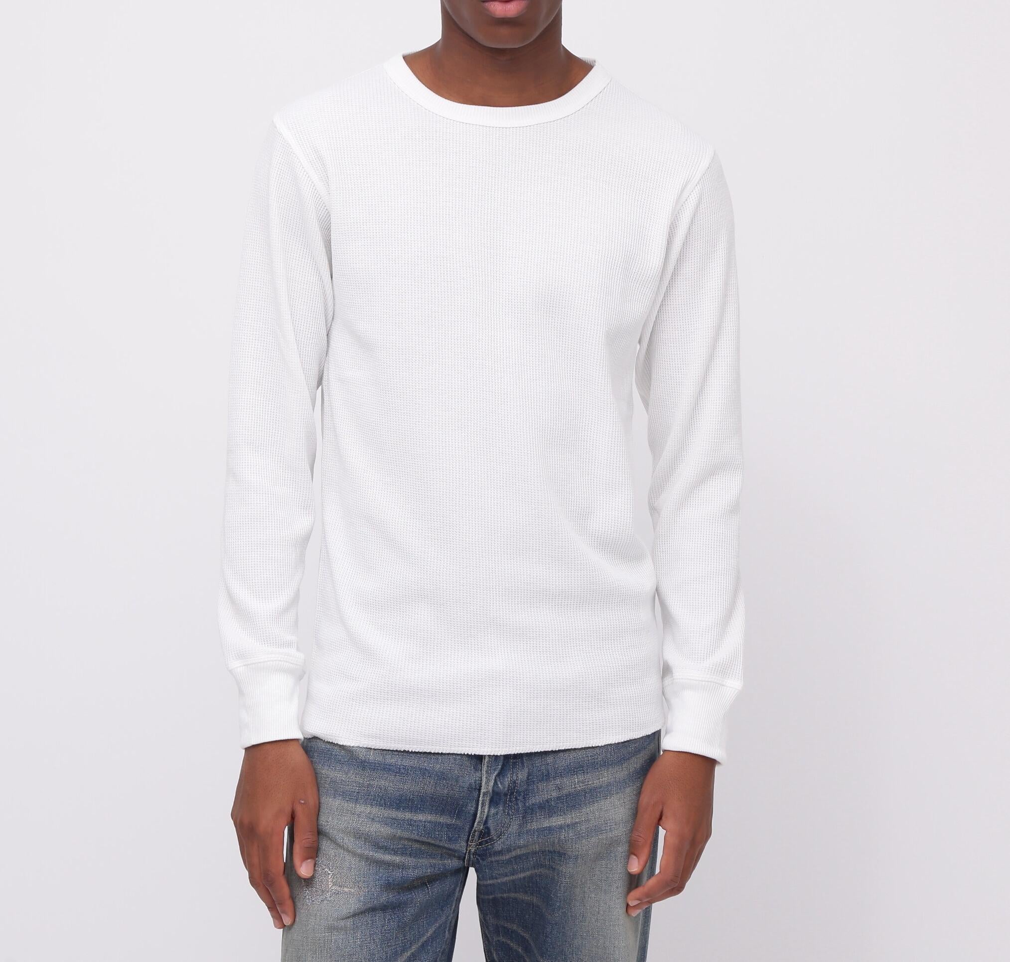 《DAILY/デイリー》THE>MAL L/S C>EW NECK T-SHI>T/サーマル 長袖 クルーネック Tシャツ オフホワイト3