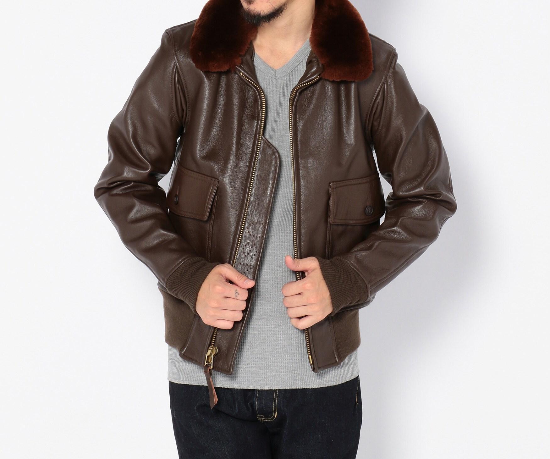 れおぱ G-1ジャケット　7823D G-1 MIL-J-7823D leather jacket