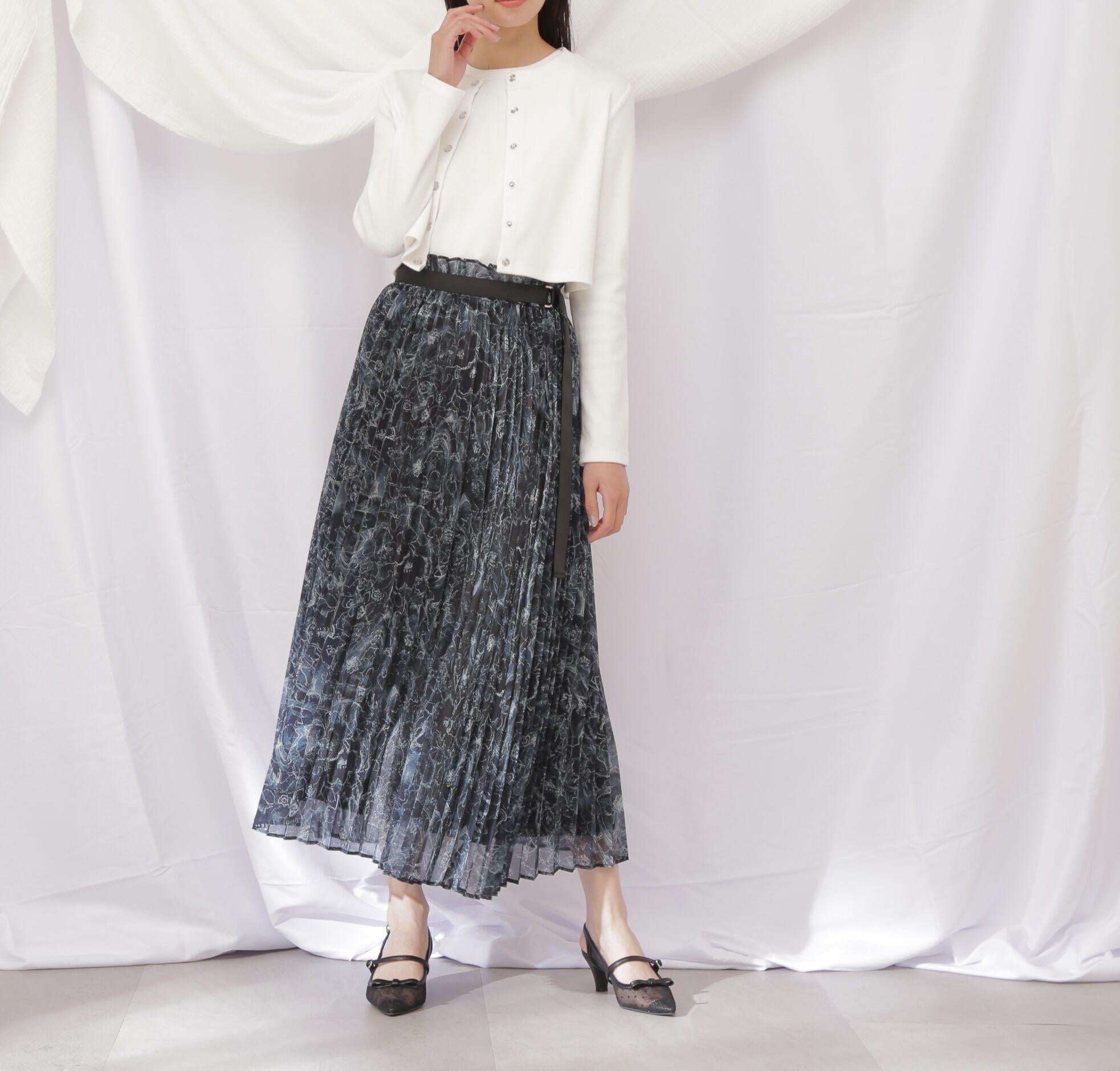 ◇ベルテッドリボンパンプス ブラック