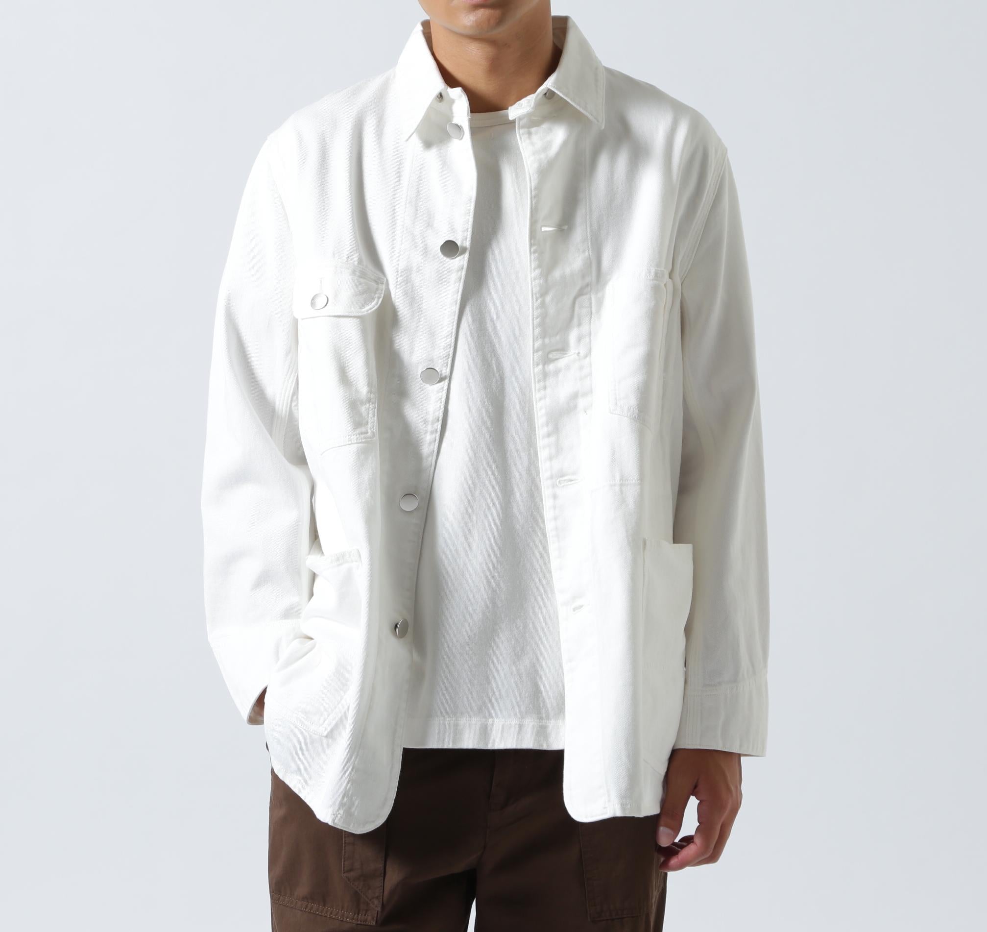 FOUNDOUR/ファウンダ/WORK JACKET ホワイト