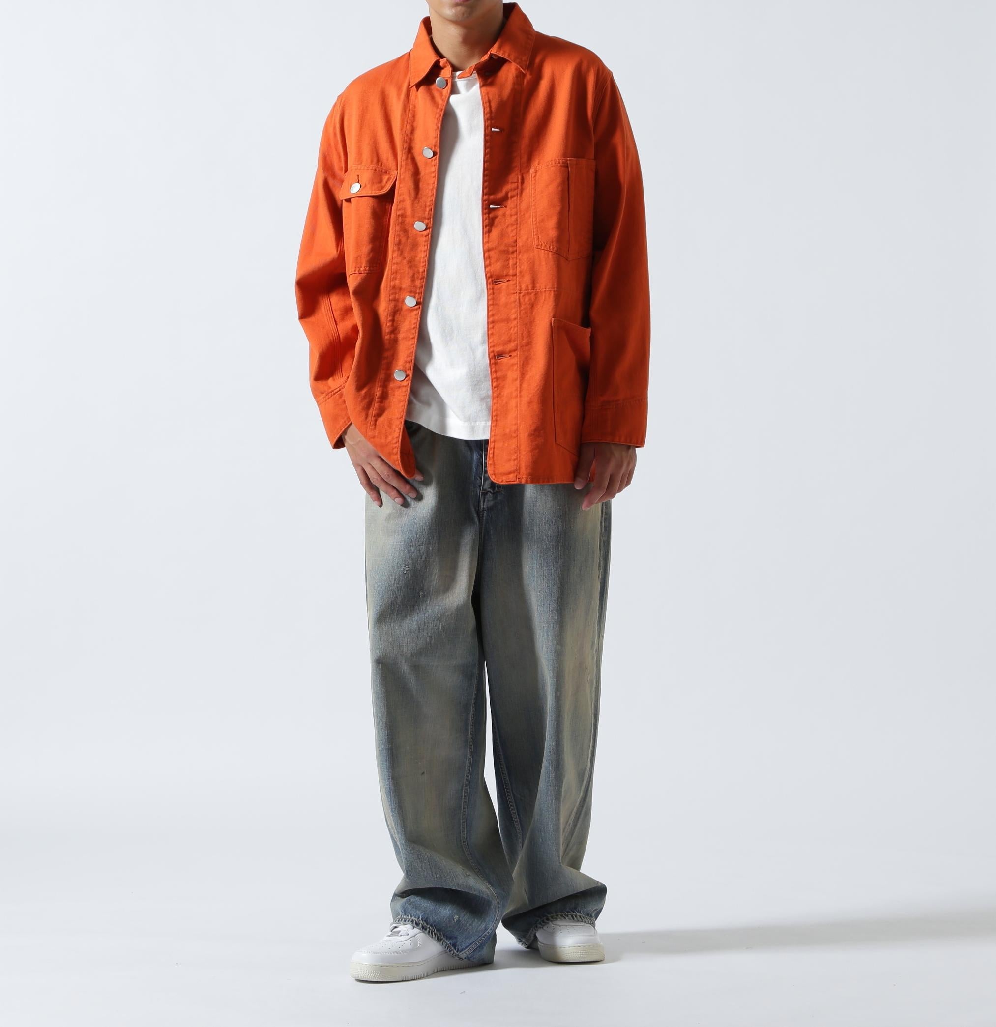FOUNDOUR/ファウンダ/WORK JACKET オレンジ
