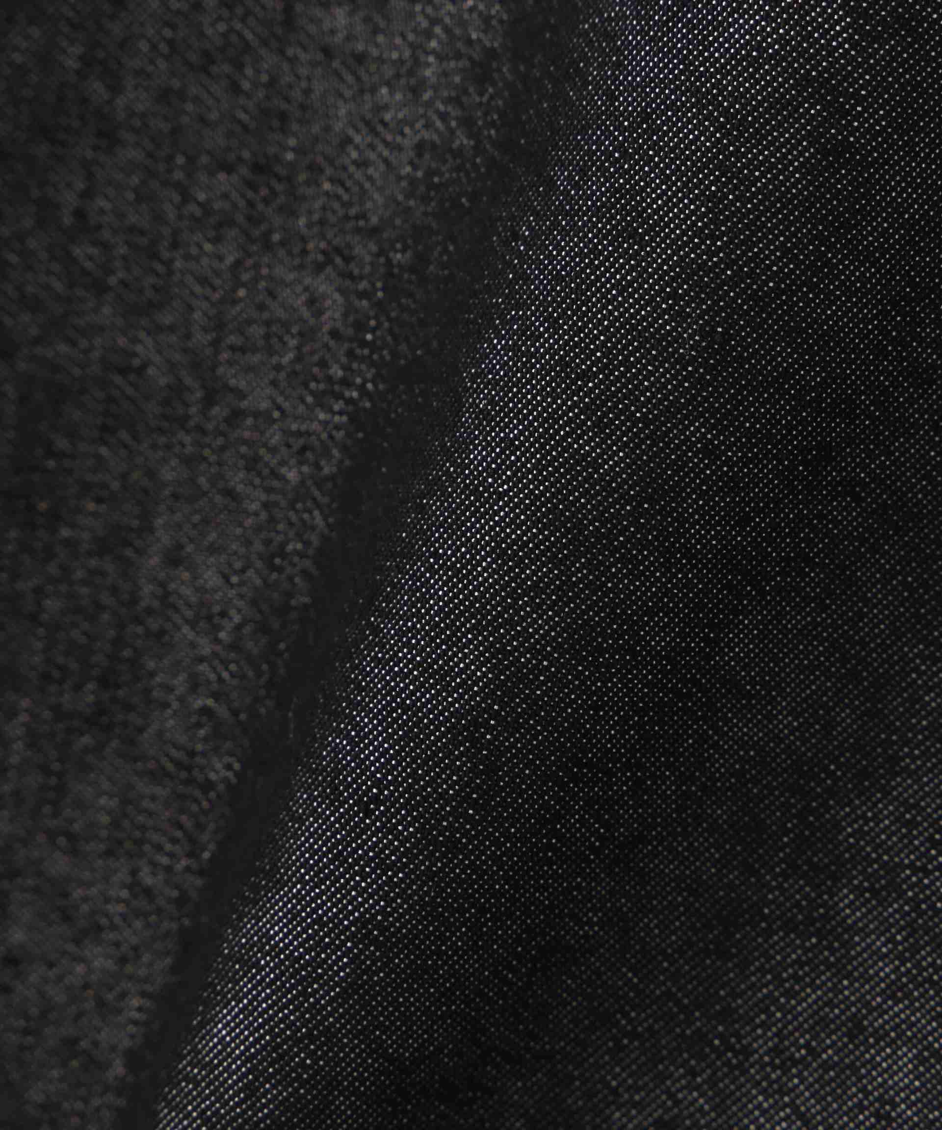 WHITELAND/OWL/DENIM S/S SHI>T ブラック