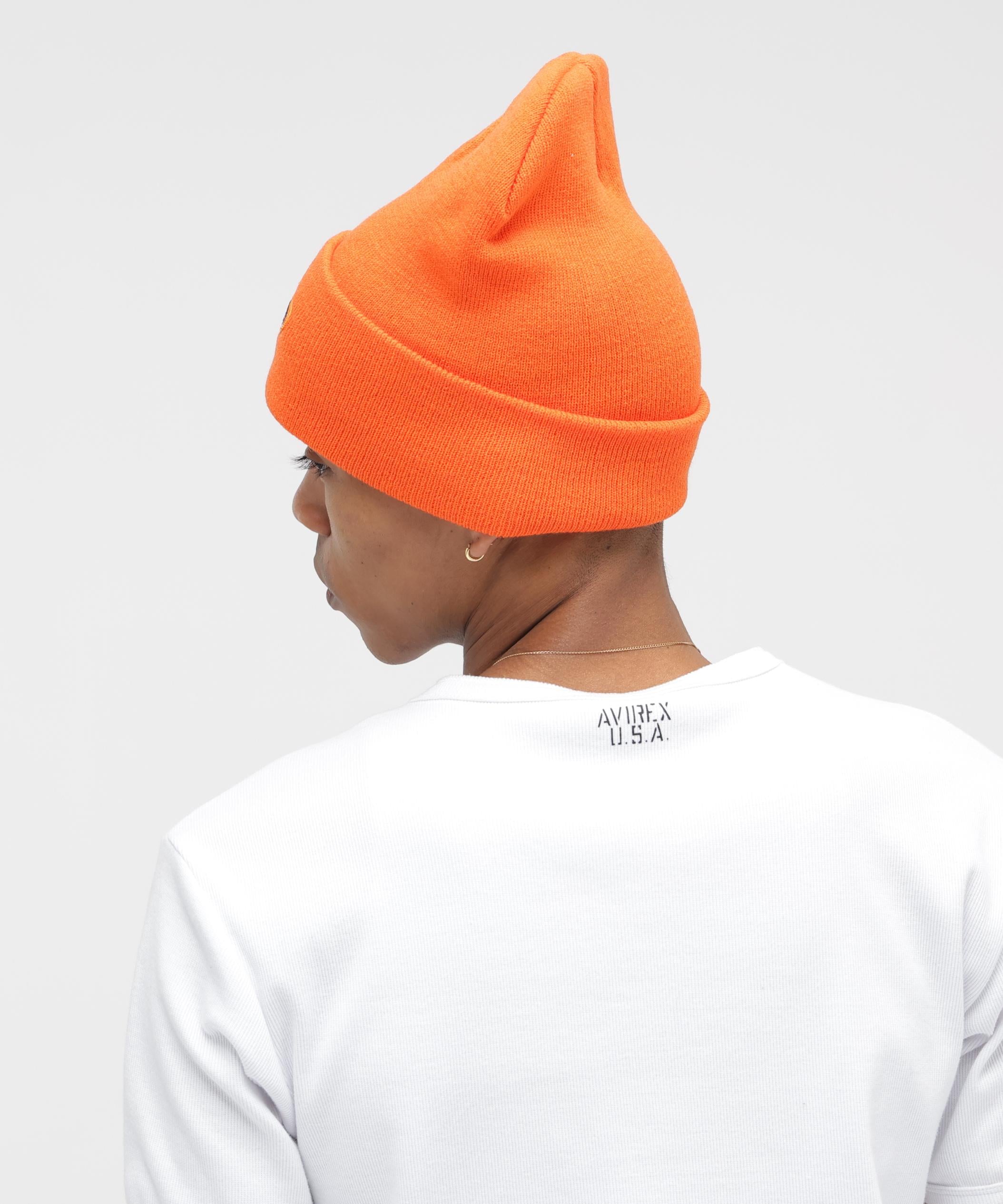 VARSITY LOGO KNIT WATCH オレンジ