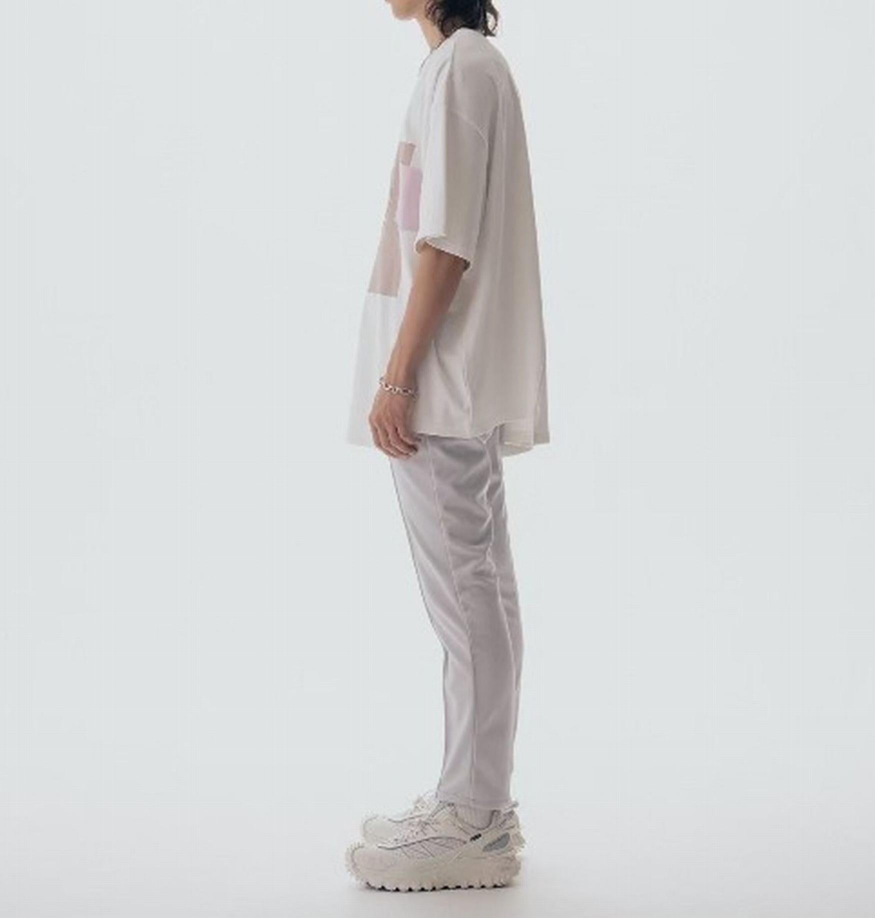 Maison ULA/メゾン ウラ/切り替えプリントTシャツ ホワイト