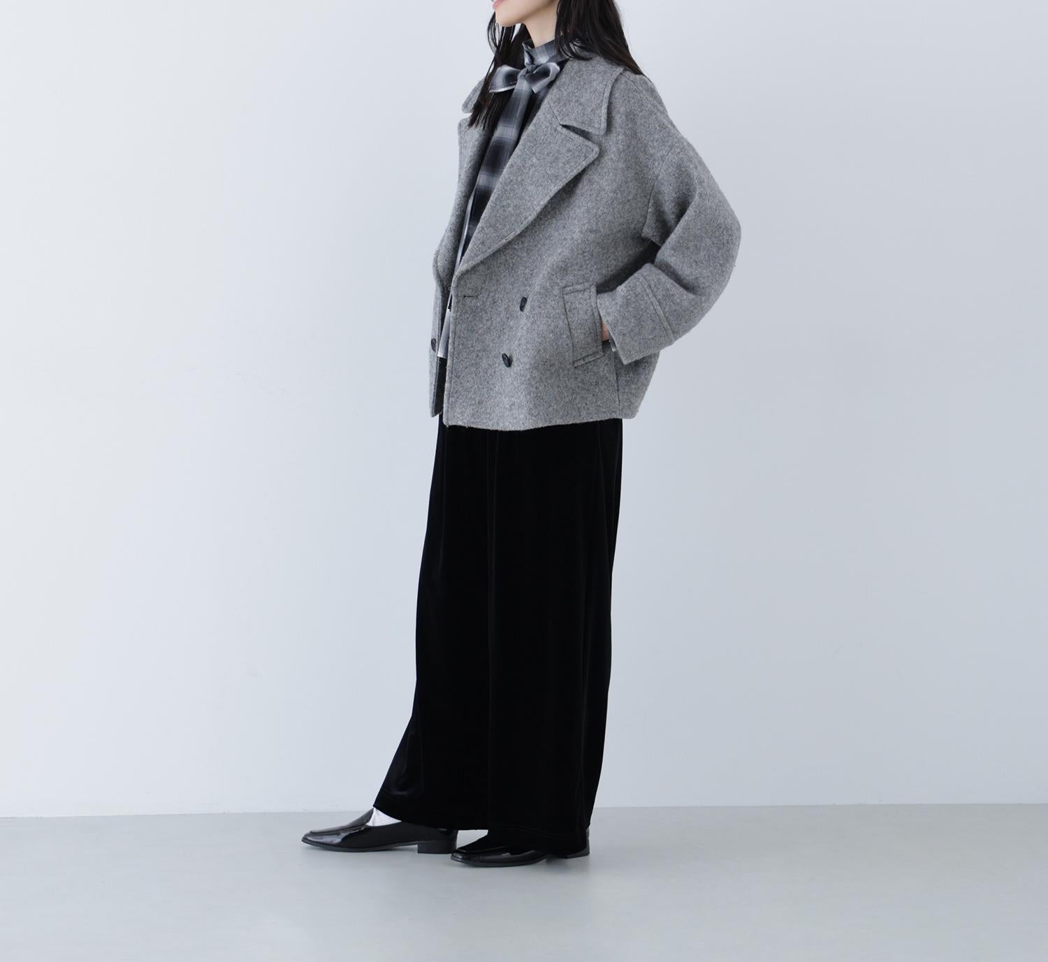 ベロアイージーパンツ ブラック