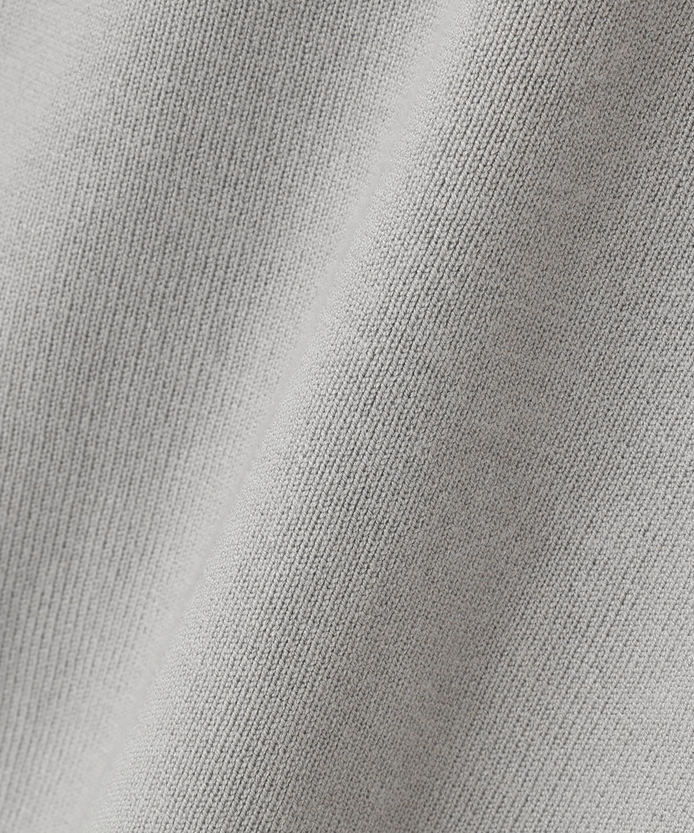 レースフリルドッキングニット ライトグレー