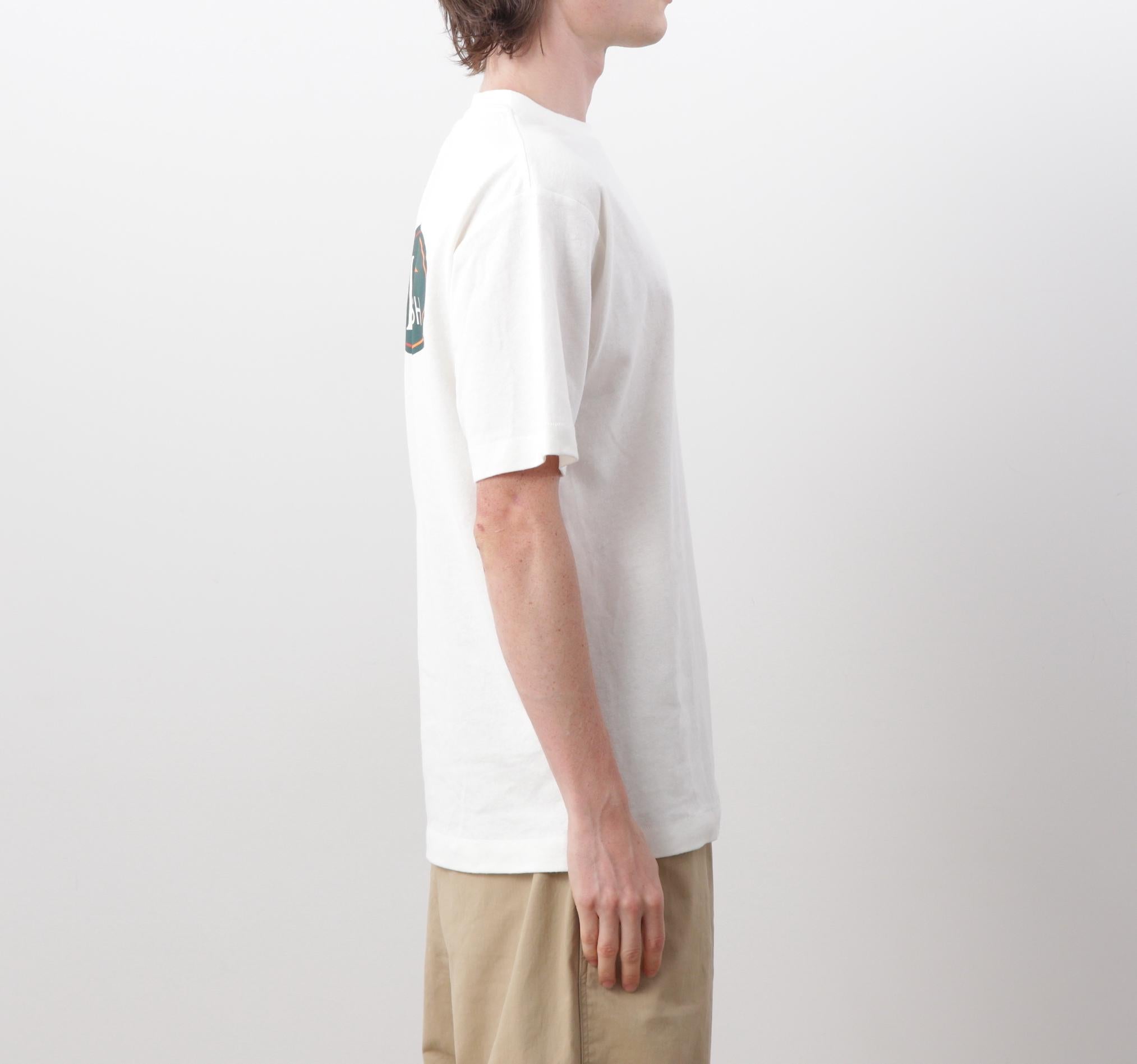 MANASTASH/マナスタッシュ/HEMP TEE O>IGINAL LOGO ホワイト