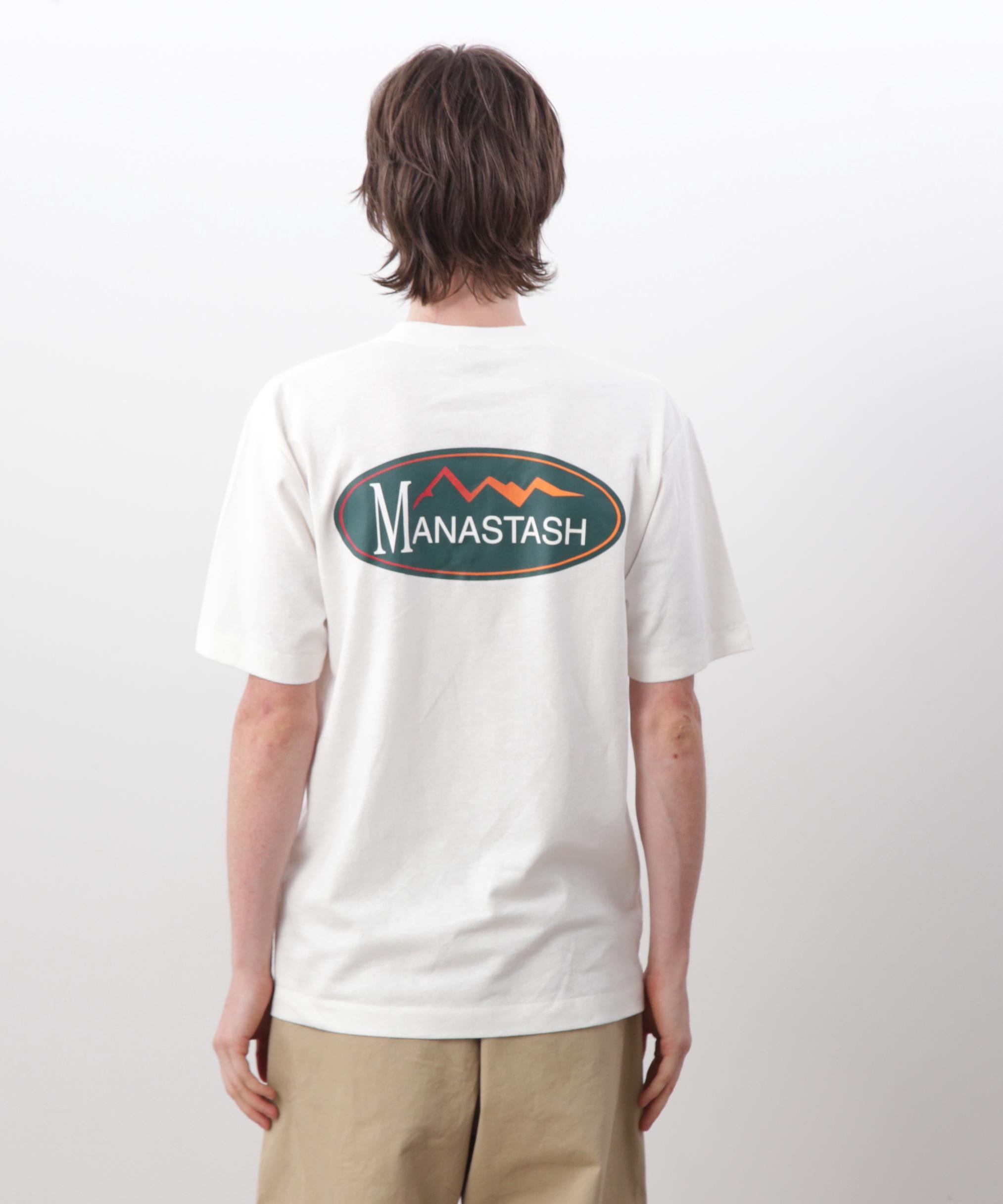 MANASTASH/マナスタッシュ/HEMP TEE O>IGINAL LOGO ホワイト
