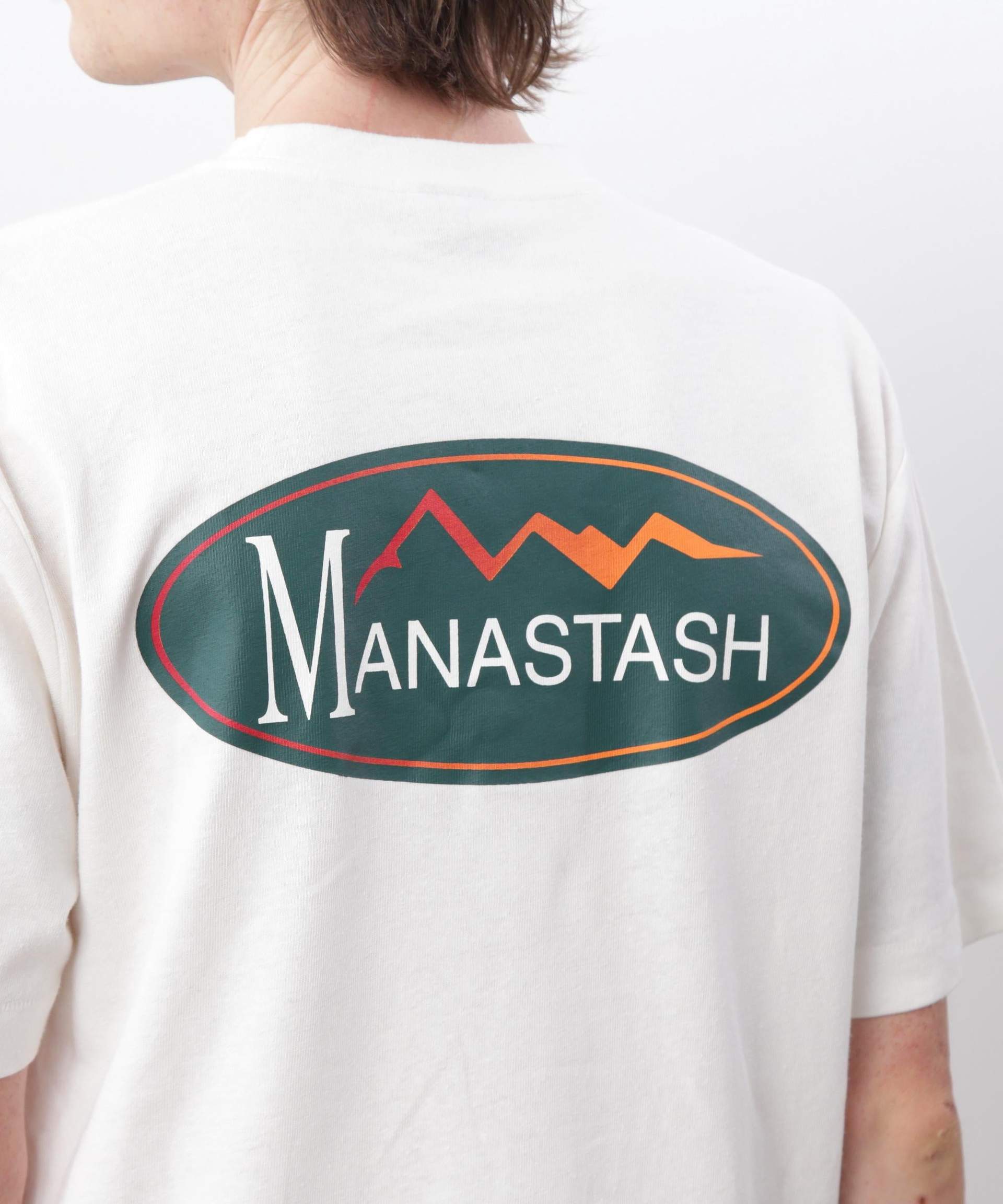 MANASTASH/マナスタッシュ/HEMP TEE O>IGINAL LOGO ホワイト