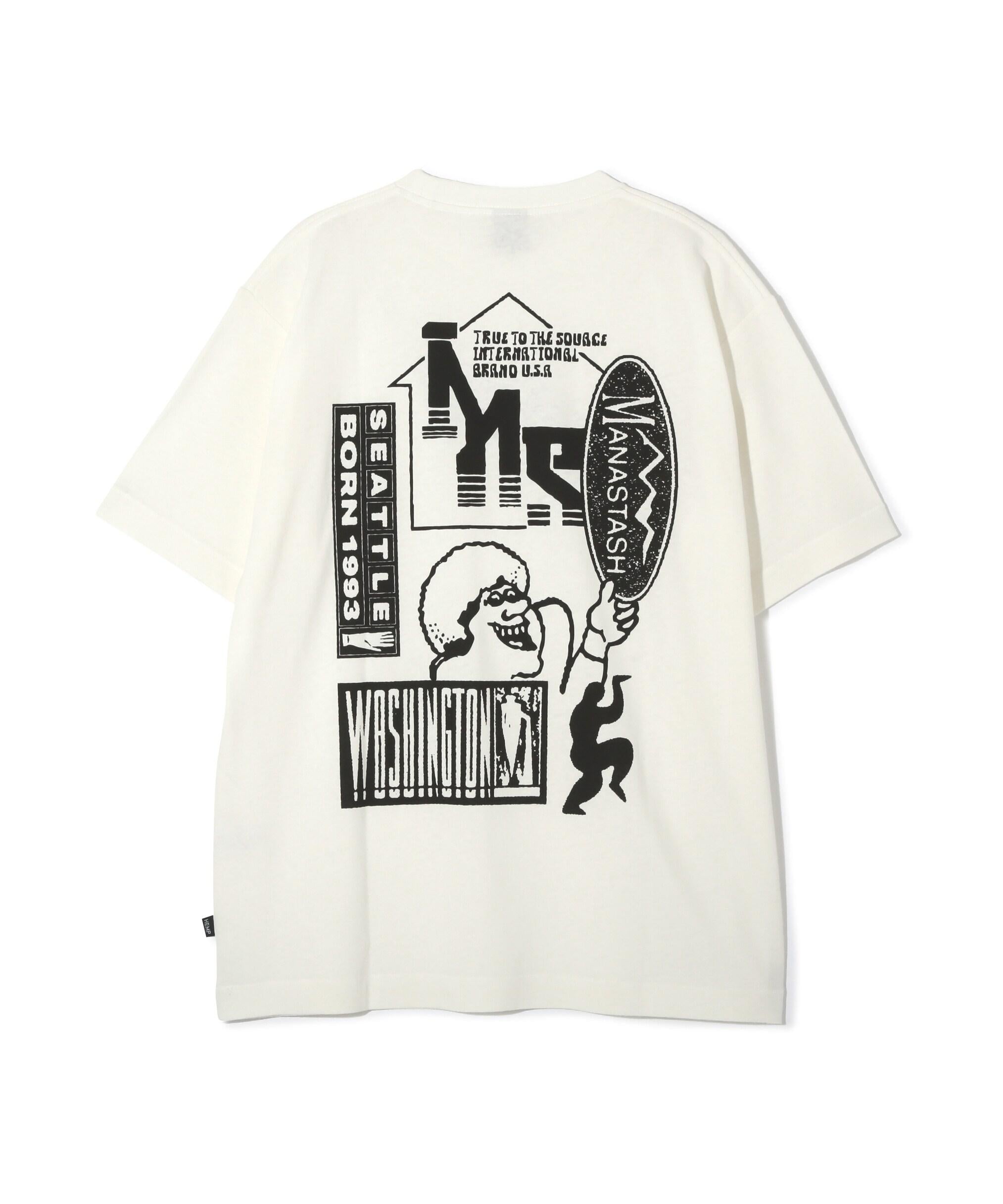 MANASTASH/マナスタッシュ/HEMP TEE JUMRLE ホワイト