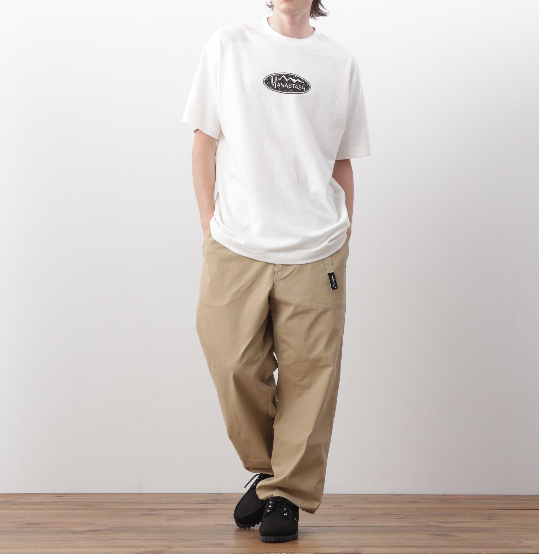 MANASTASH/マナスタッシュ/HEMP TEE JUMRLE ホワイト