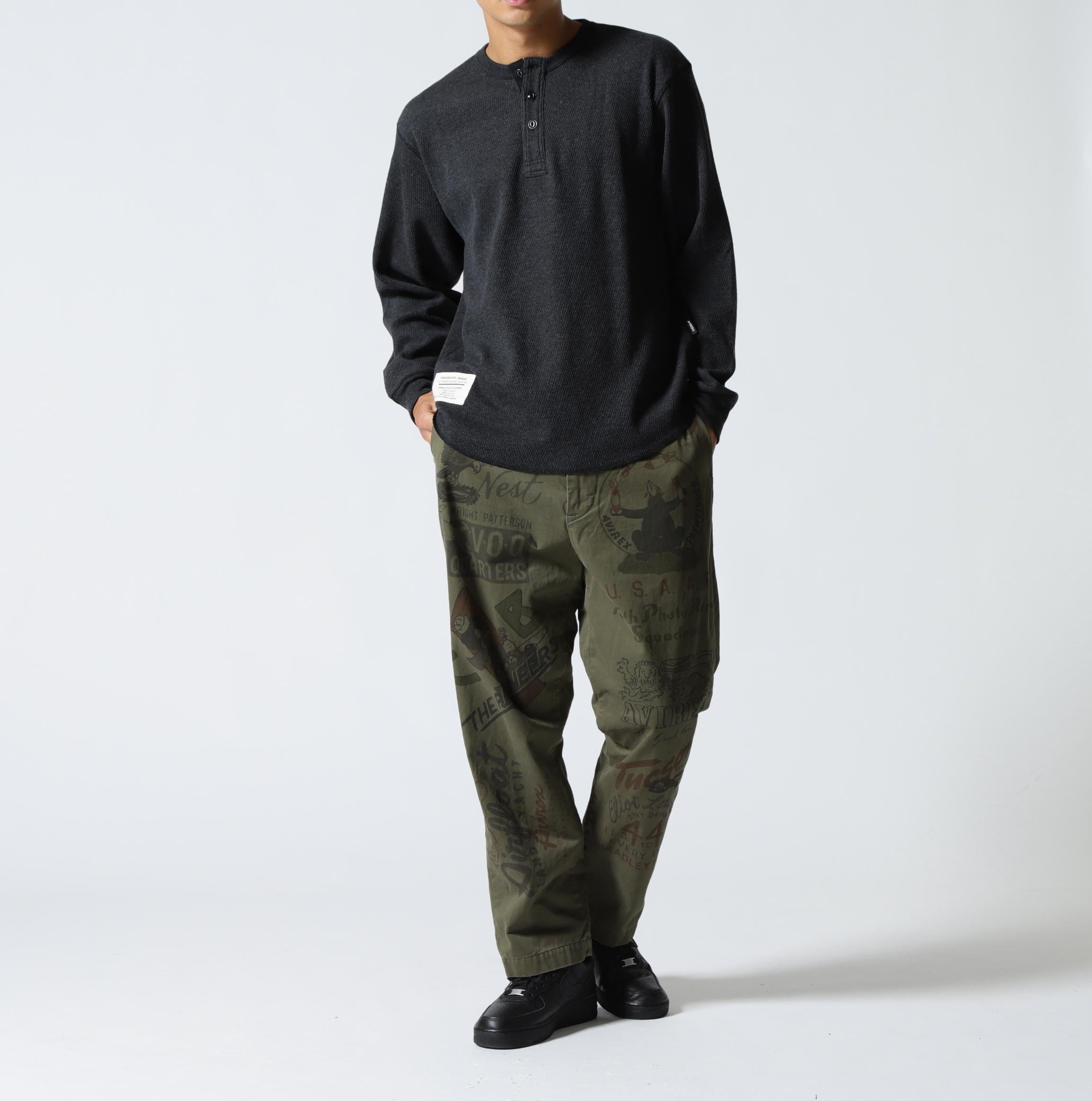 《>ESTO>E COLLECTION》60’s A>MY CHINO PANTS ”A>CHIVE G>APHIC” オリーブ