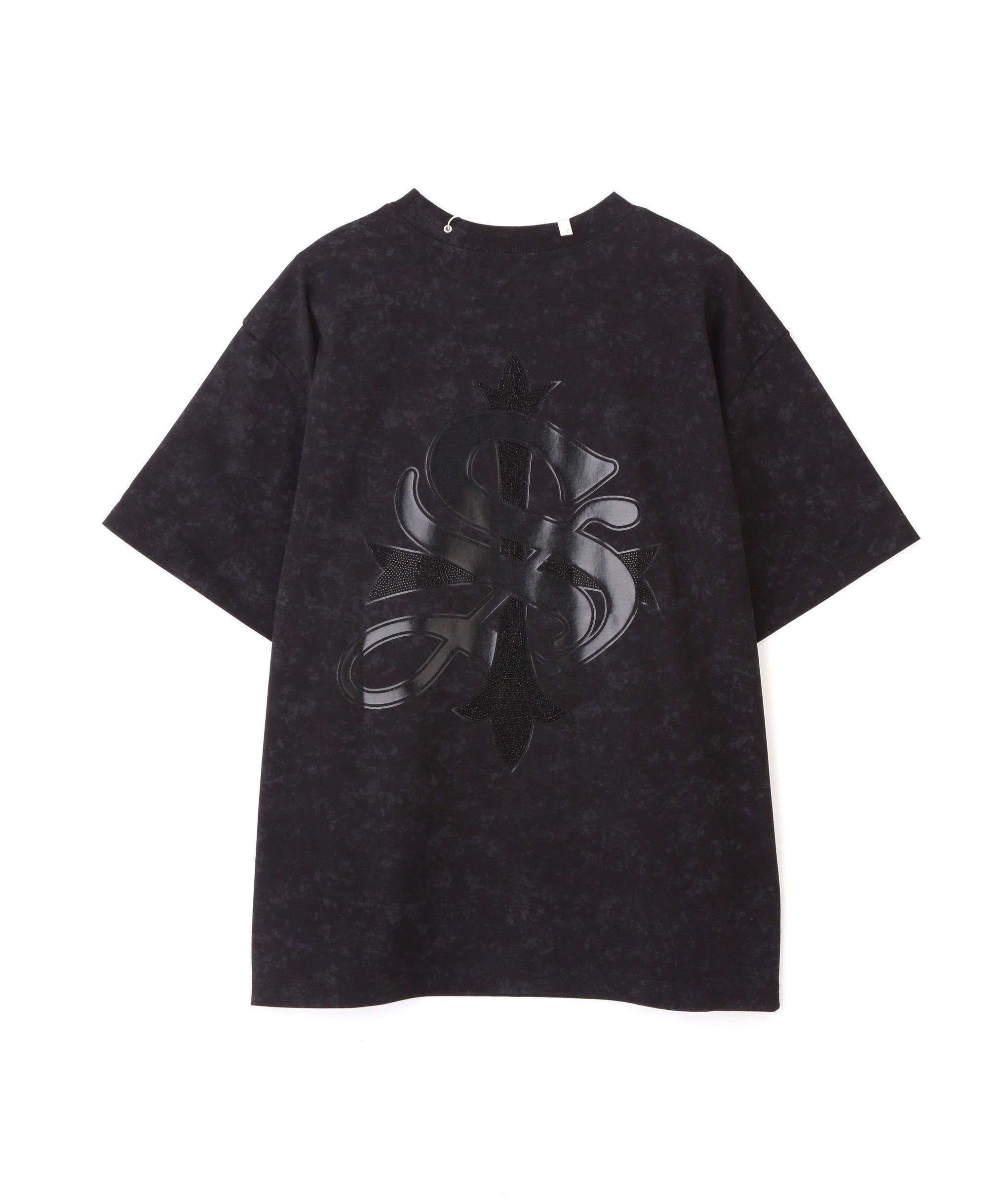 SUPPLIE>/サプライヤー/Vintage Wash Pieced Coss Tee ブラック