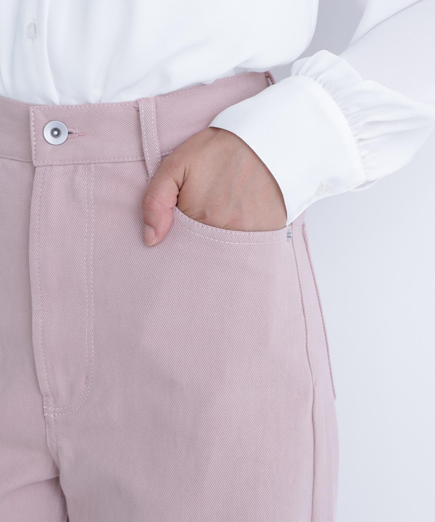 私に“ちょうどいい”ワイドストレートパンツ ピンク