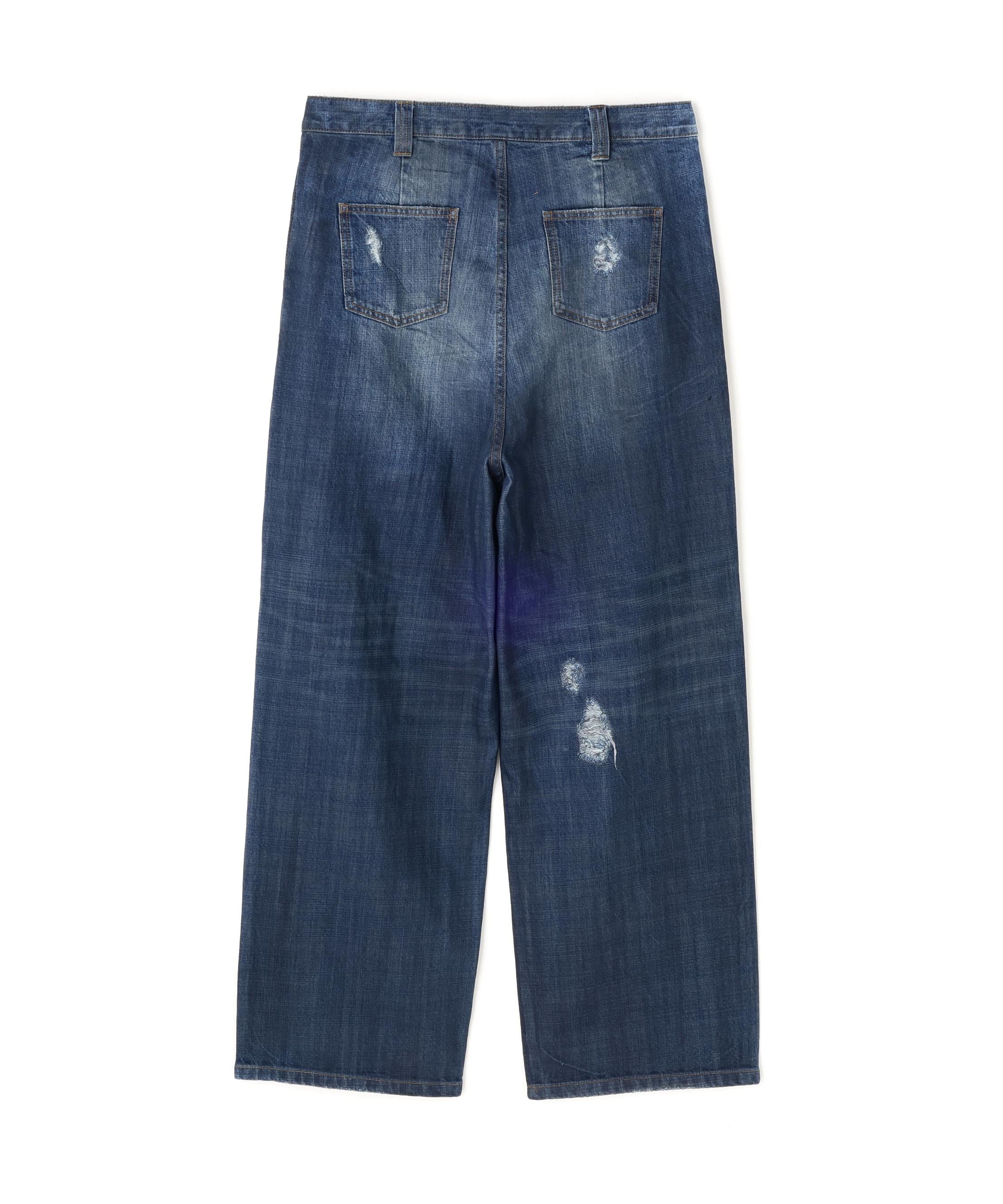 GEN_DAI/ゲンダイ/oiled wash denim ブルー