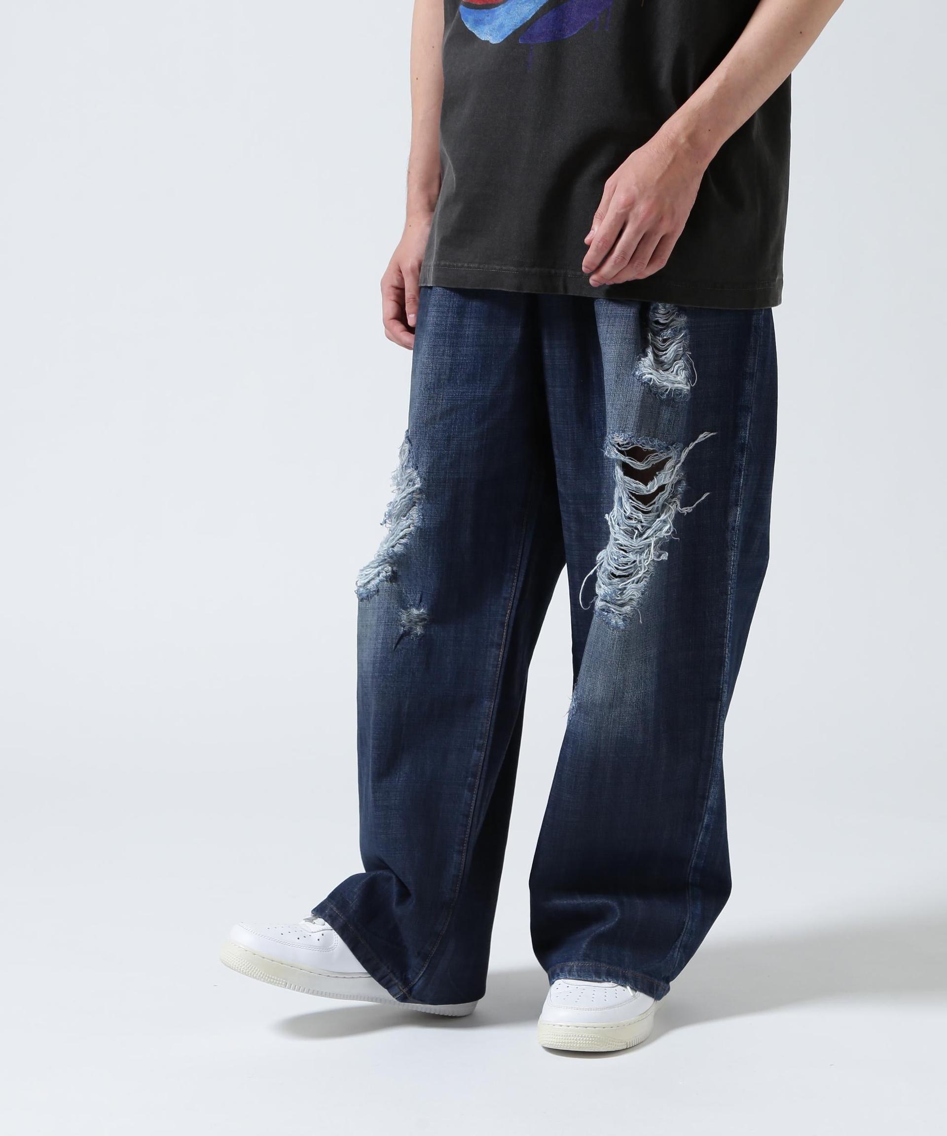 GEN_DAI/ゲンダイ/oiled wash denim ブルー